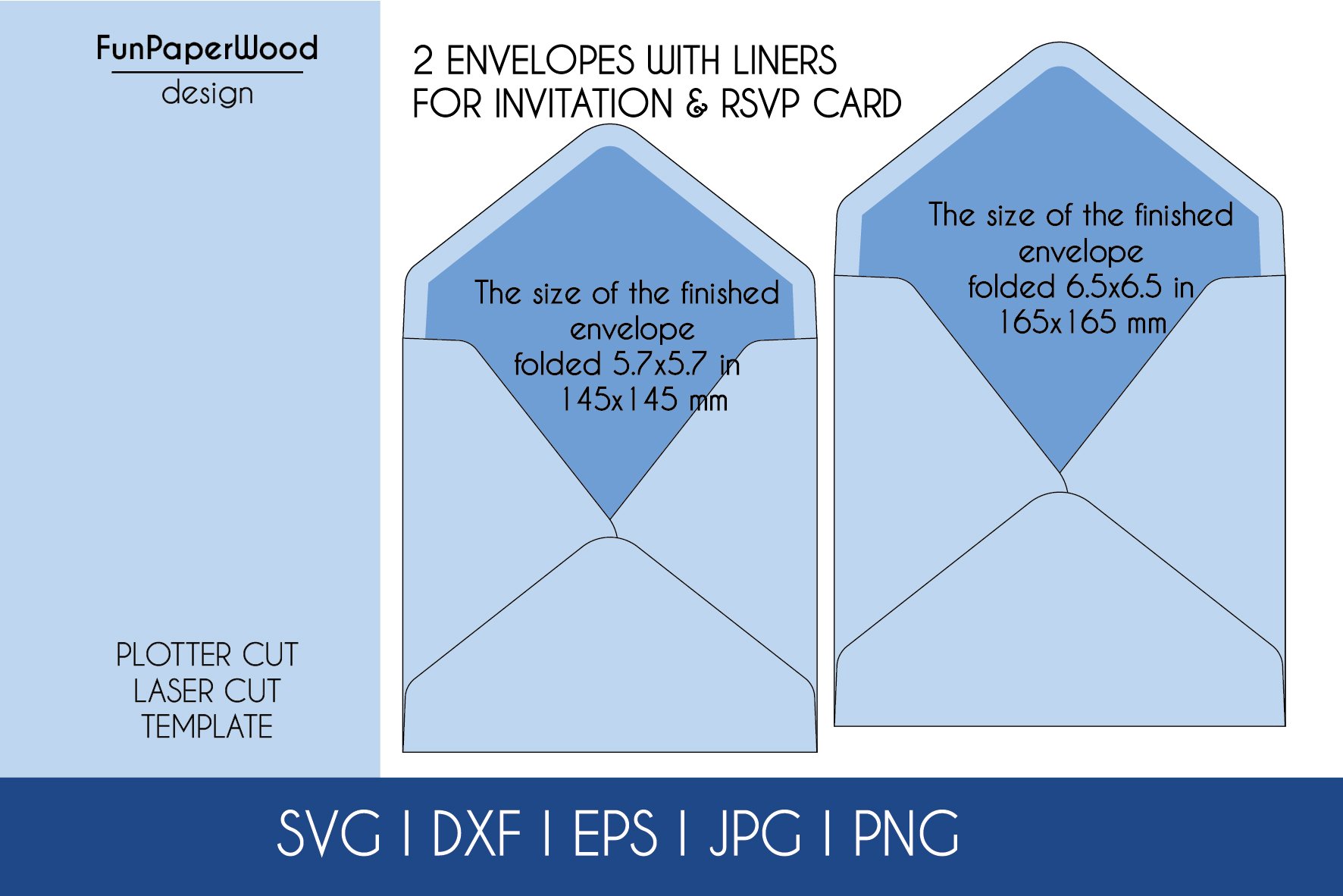 6 Wedding invitation templates SVG DXF EPS cut files 3