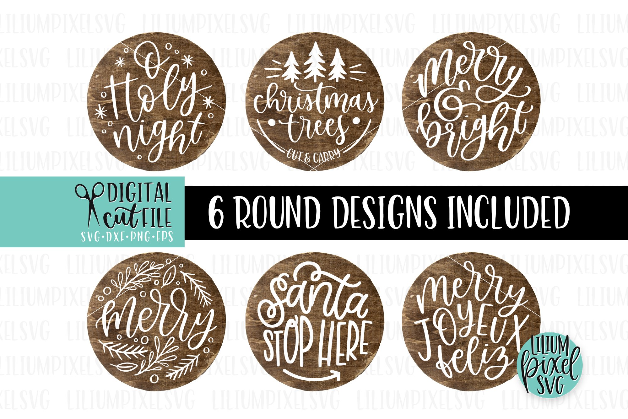 Christmas Round Sign Bundle