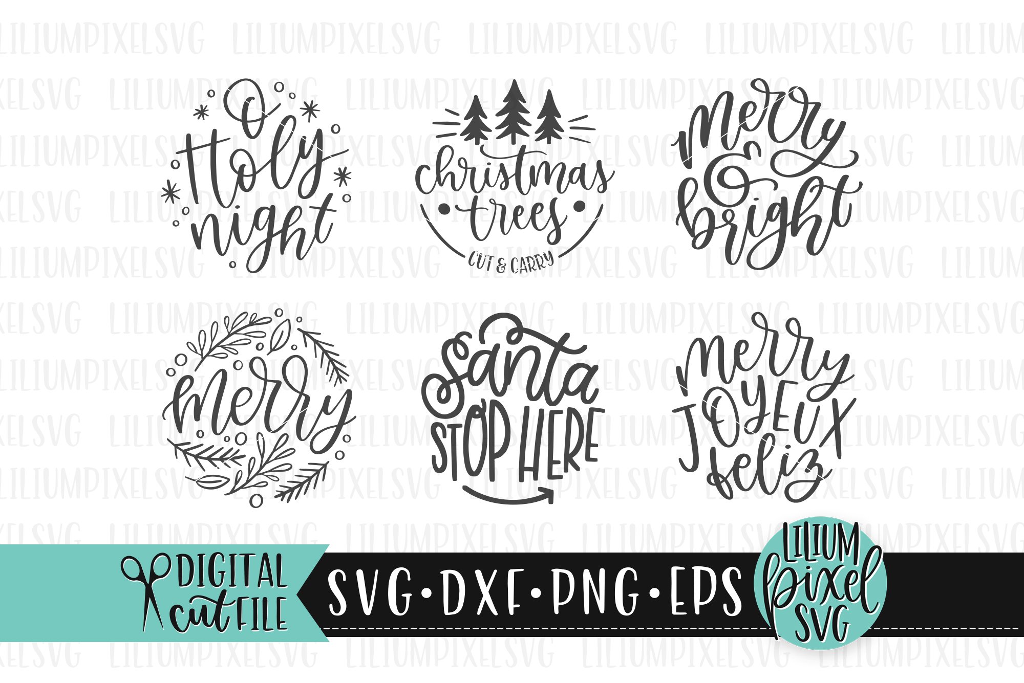Christmas Round Sign Bundle 2