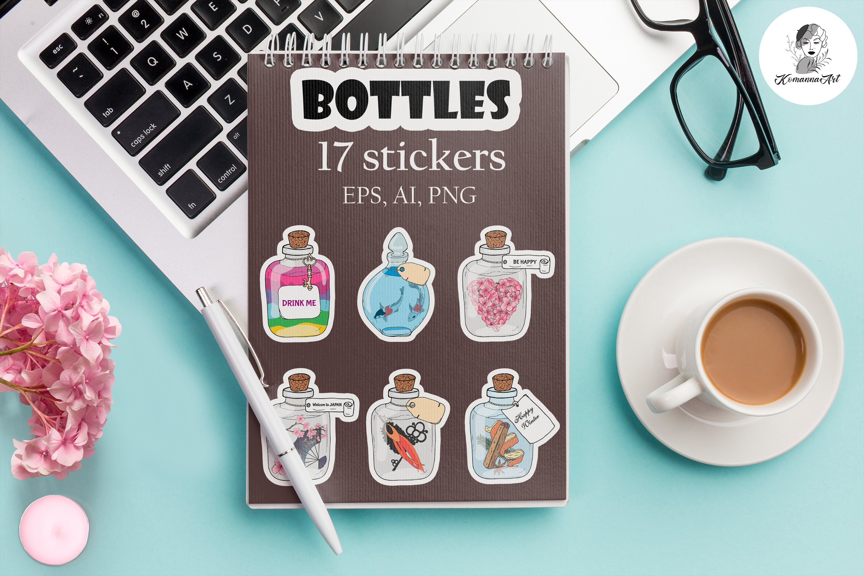 Vector BIG Bundle Stickers, Digital clipart! 3