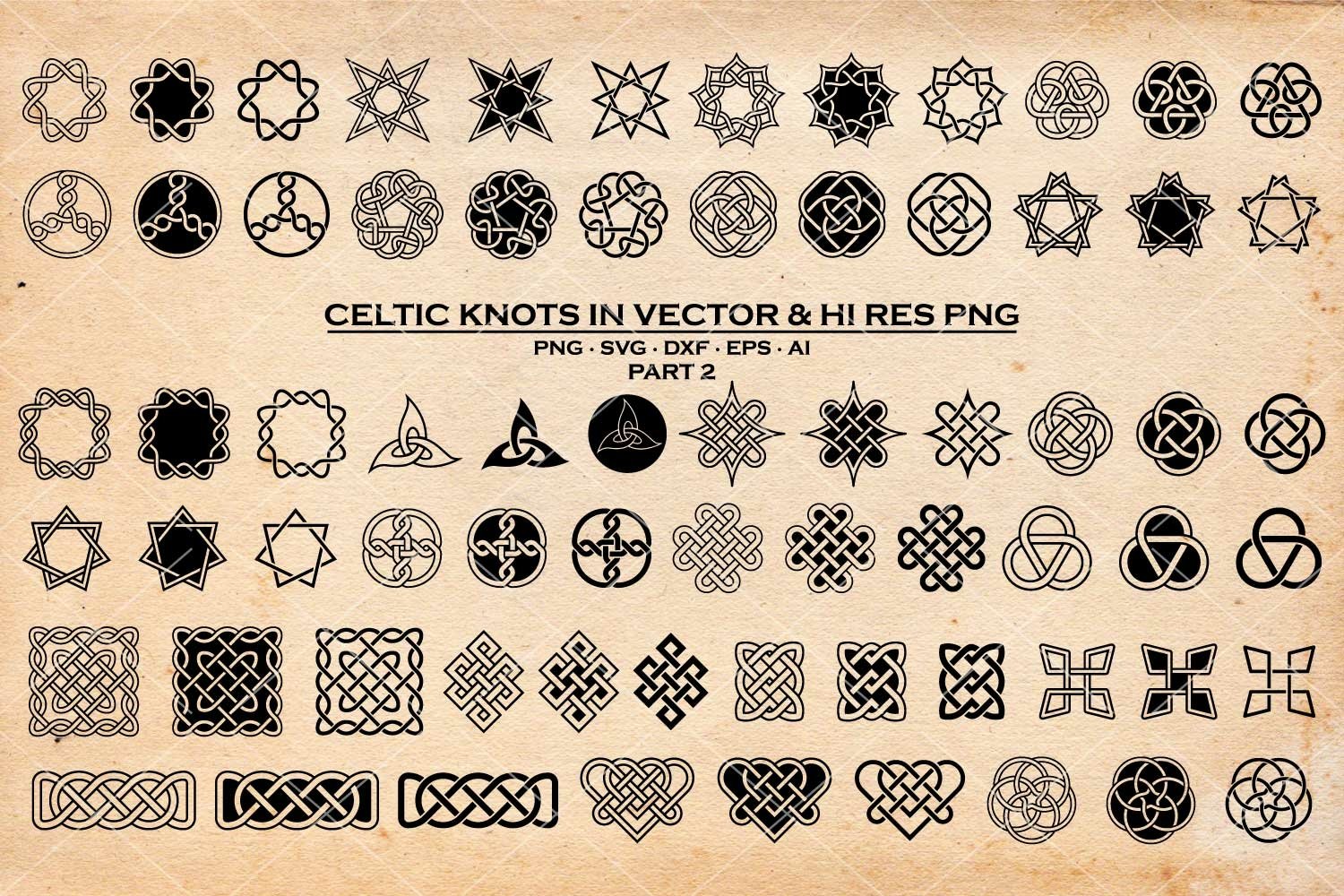 Celtic Knots SVG - Celtic Ornaments Vector Pack in SVG PNG