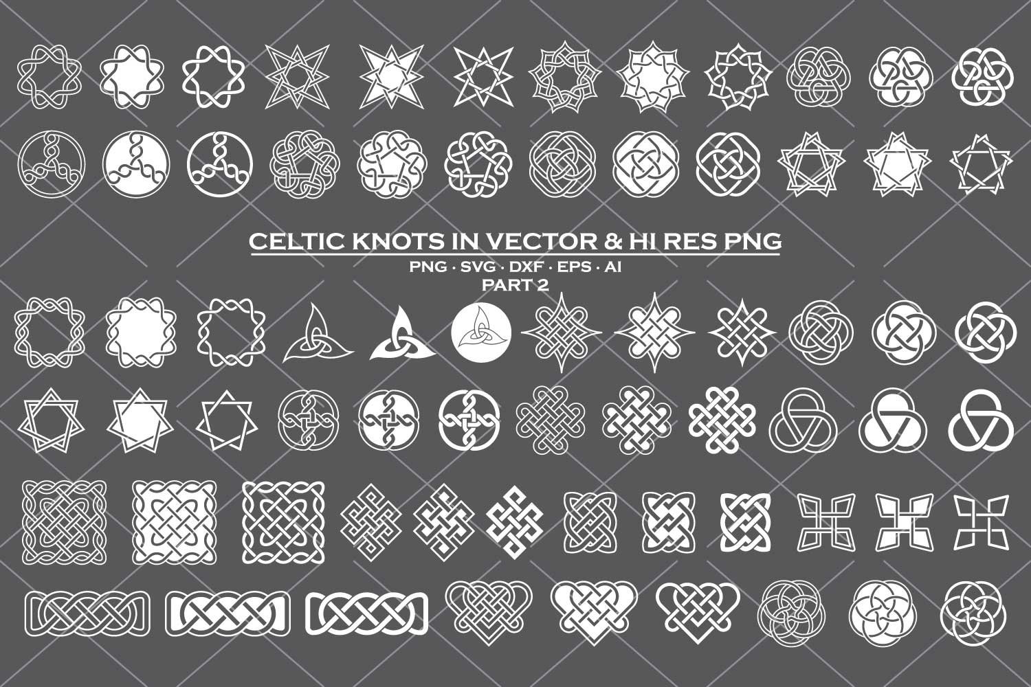Celtic Knots SVG - Celtic Ornaments Vector Pack in SVG   PNG 2