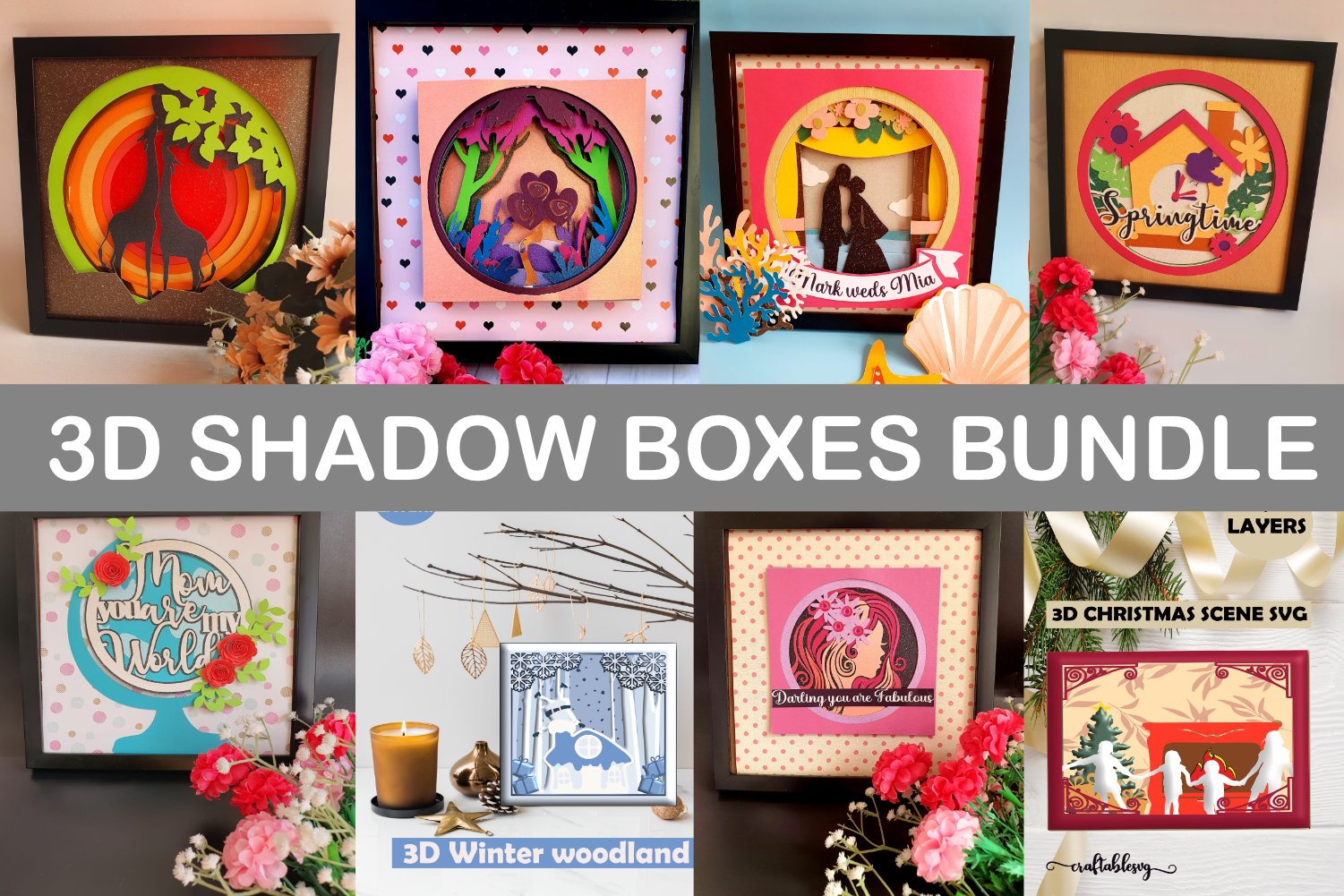 3D Shadow Box Bundle