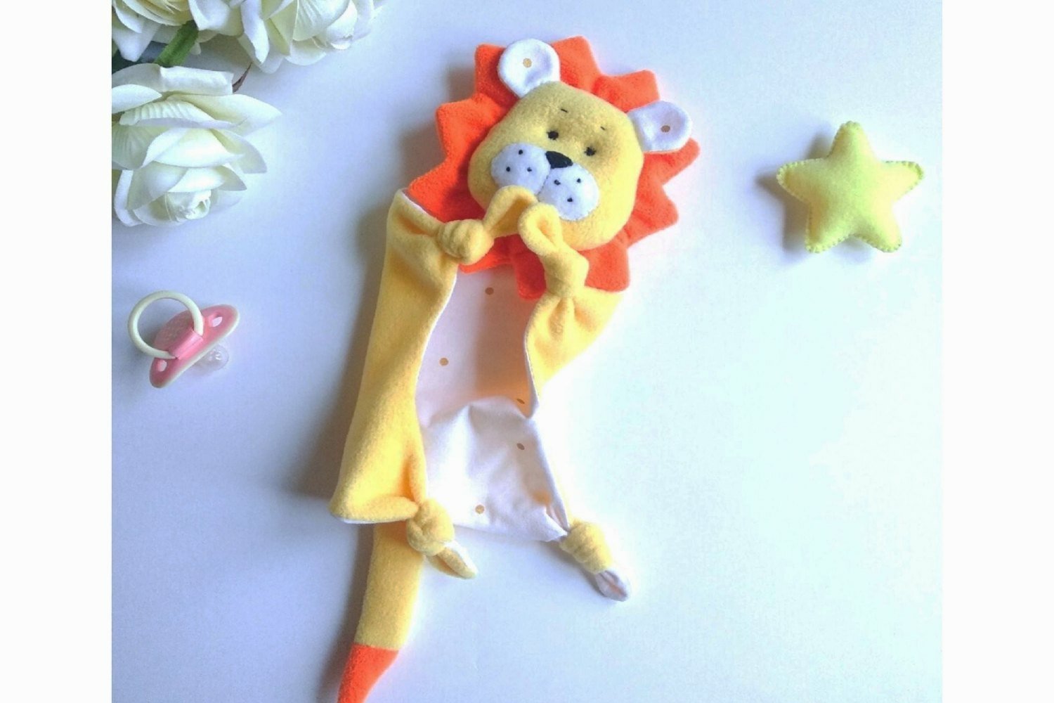Set of 4 sewing patterns: Cat, Lion,Bear and Sloth 2