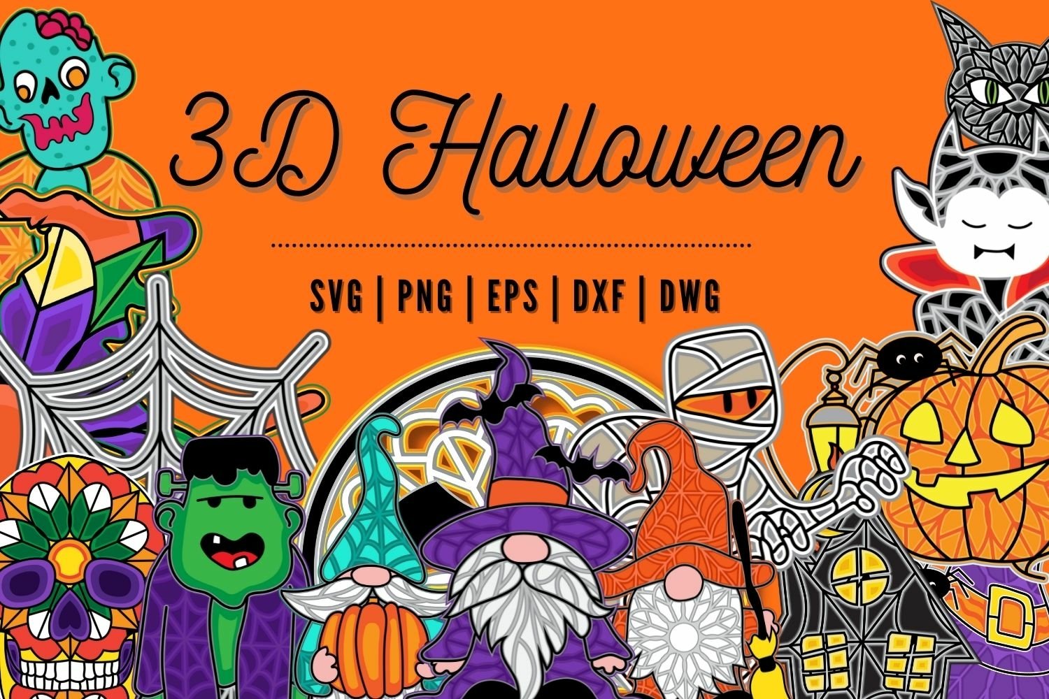 The Biggest Halloween Bundle | SVG | Tumbler | Mug | Sticker 2