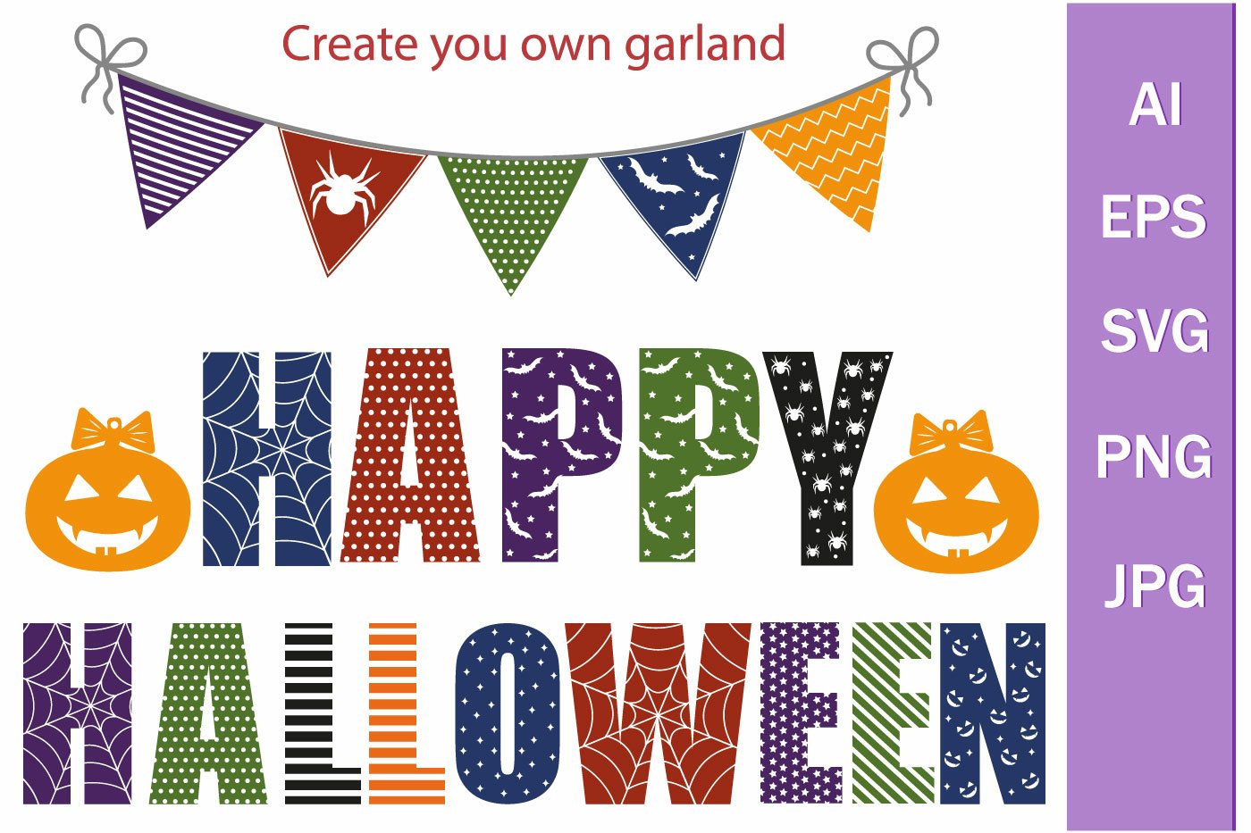 Festive bundle Halloween svg, stickers, clipart, papercut 2
