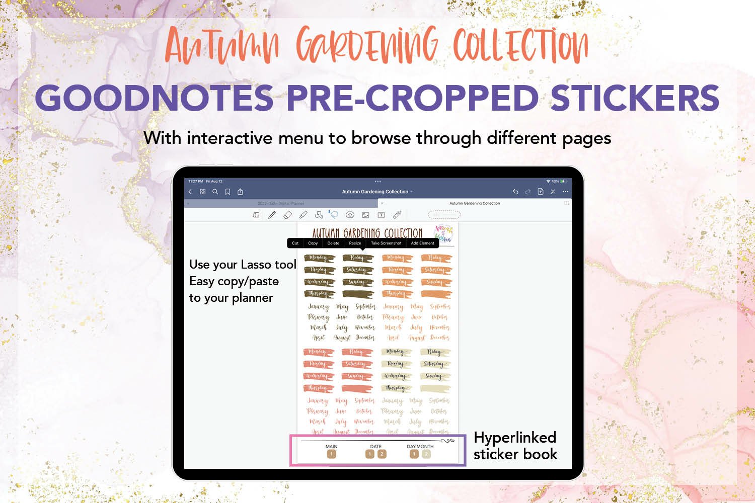 Autumn Digital Planner Stickers Bundle 2