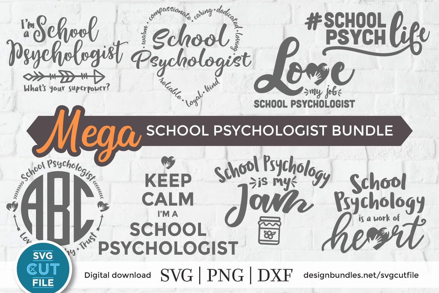 School Psychologist svg bundle, School Counselor svg bundle