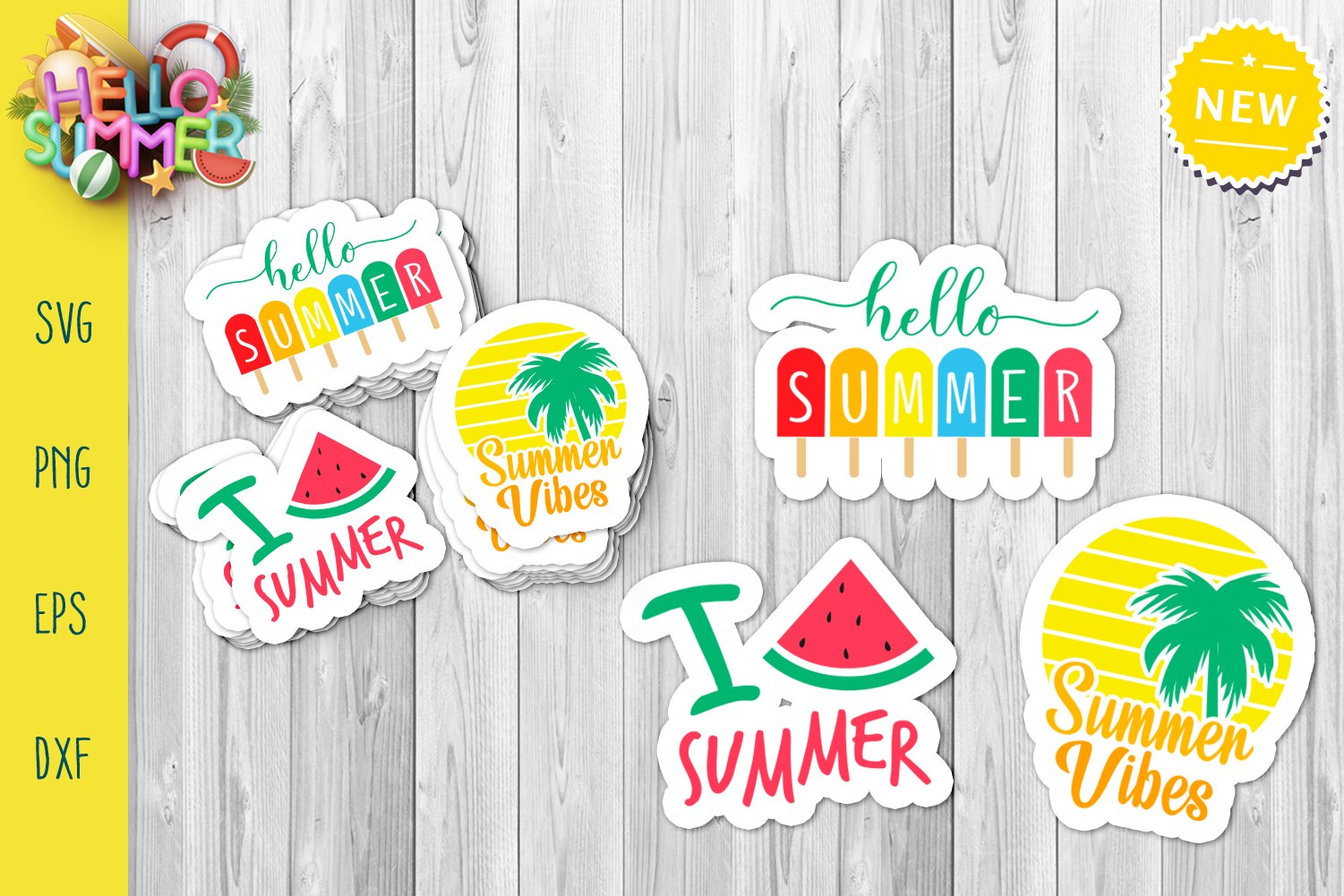 Summer Sticker Bundle Svg. Summer Svg, Summer Quotes Sticker 2