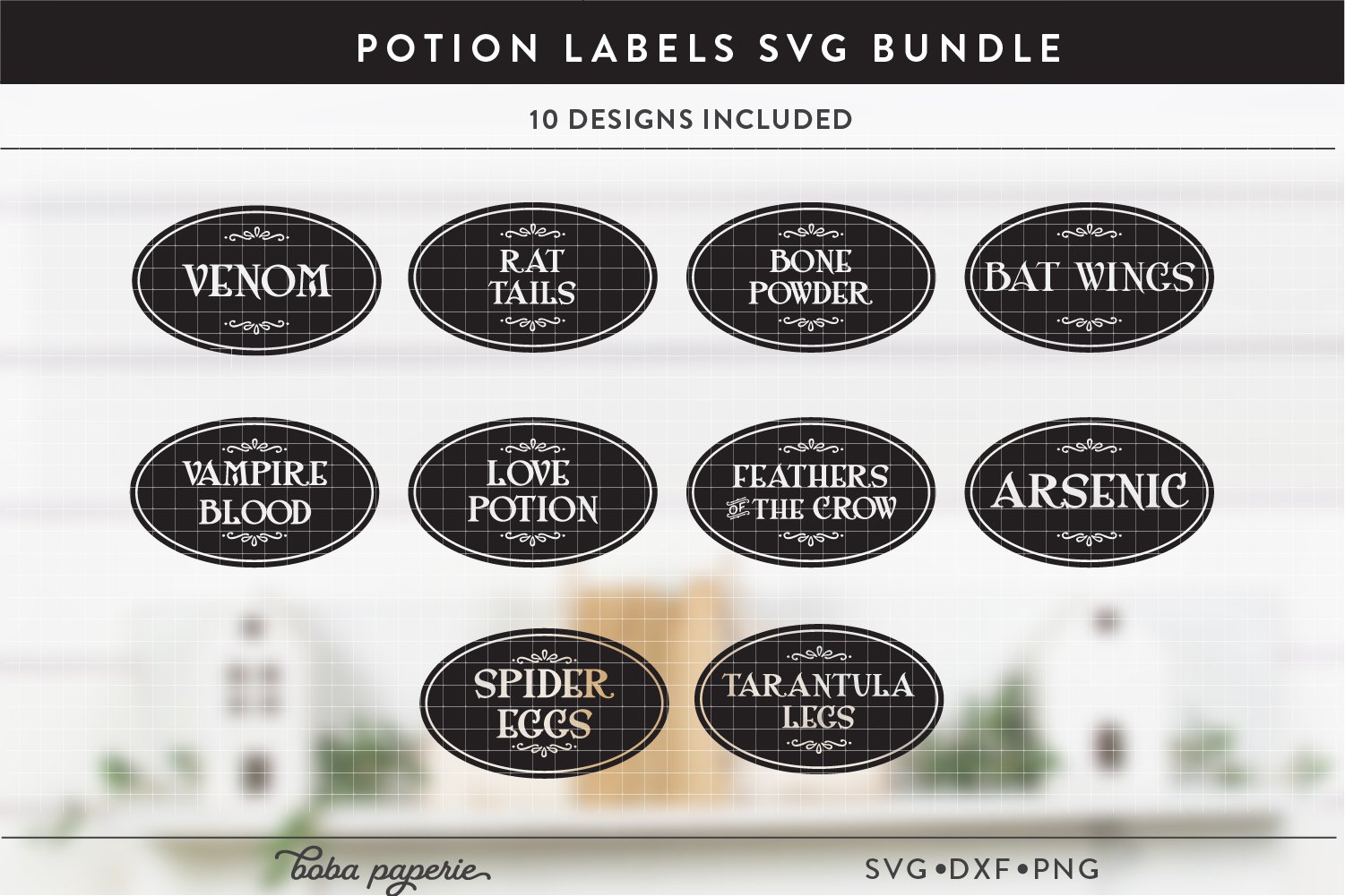 Potion Labels | Halloween decor svg | bottle label svg 3