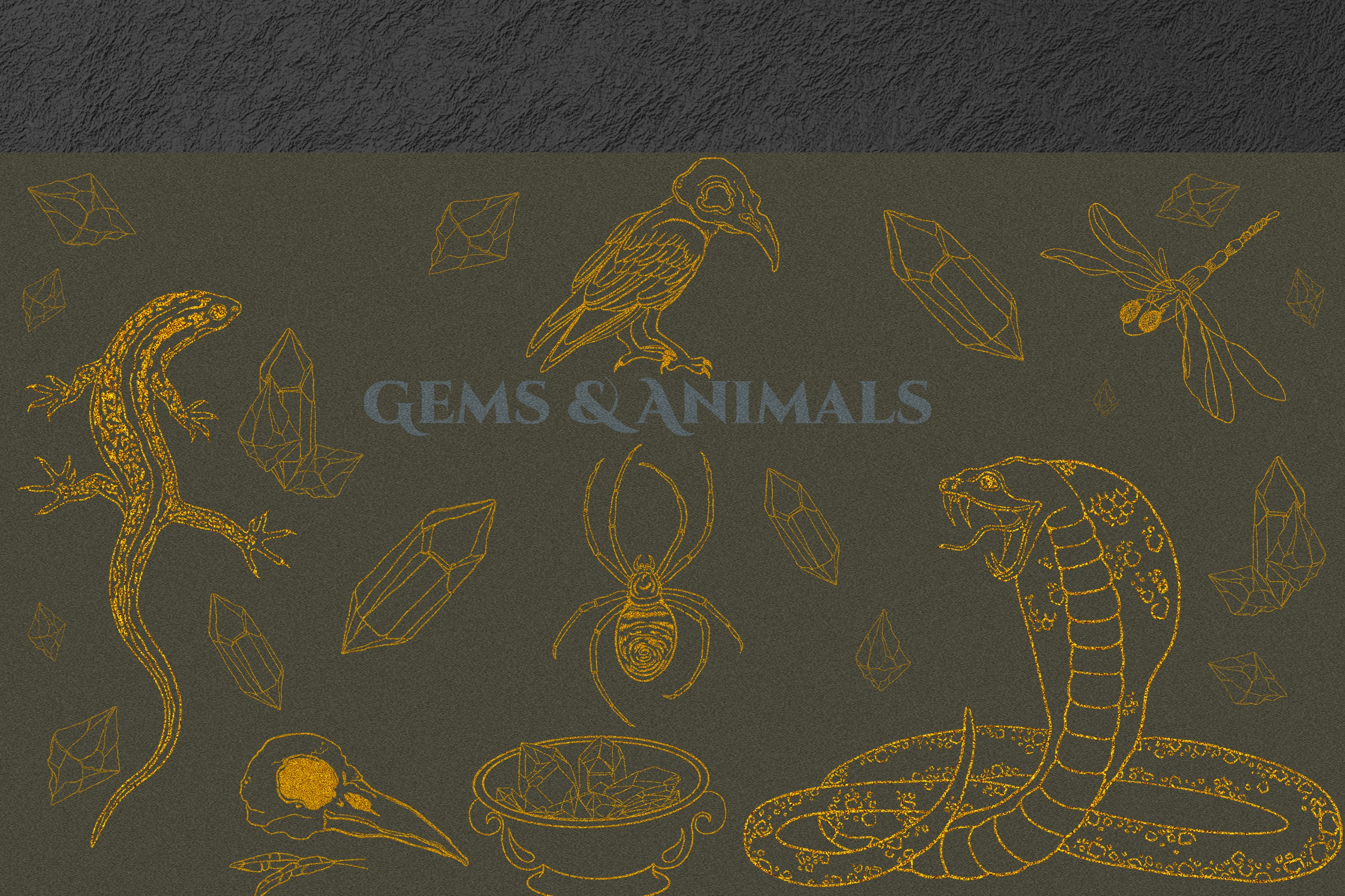 Magic, Occult, Witchcraft, Spiritual golden svg clip art. 3