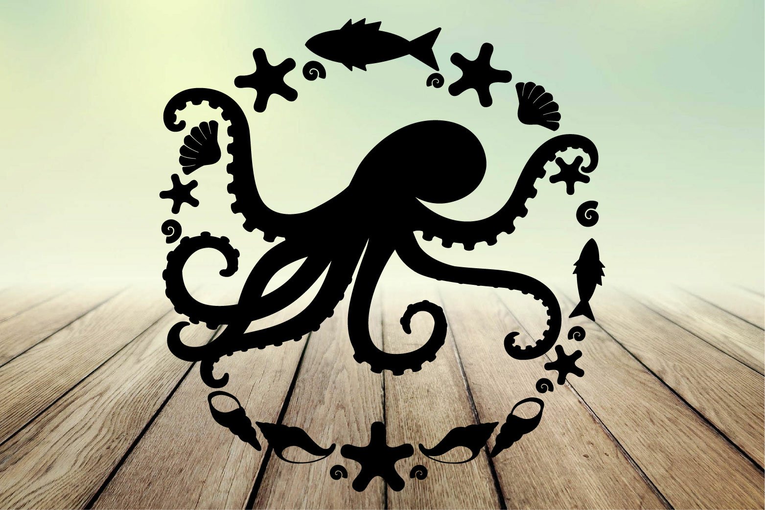 Sea Animal Silhouettes for Crafters and Designers 3