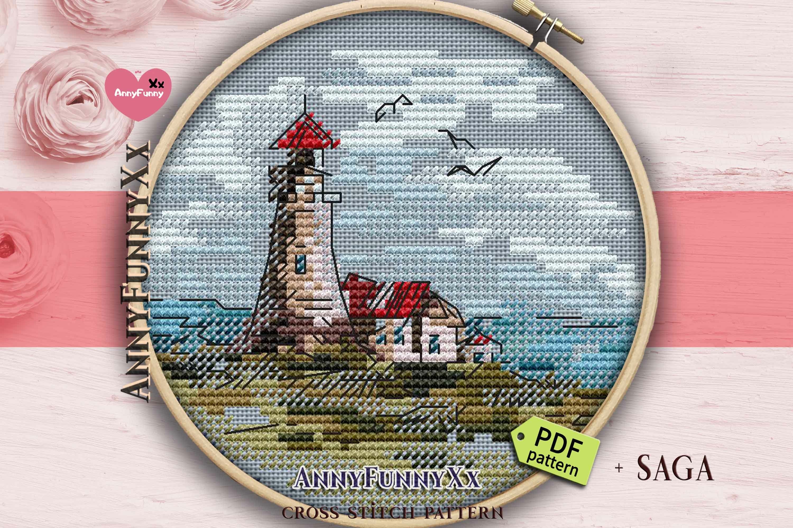 Big bundle Lighthouse cross stitch pattern PDF 3