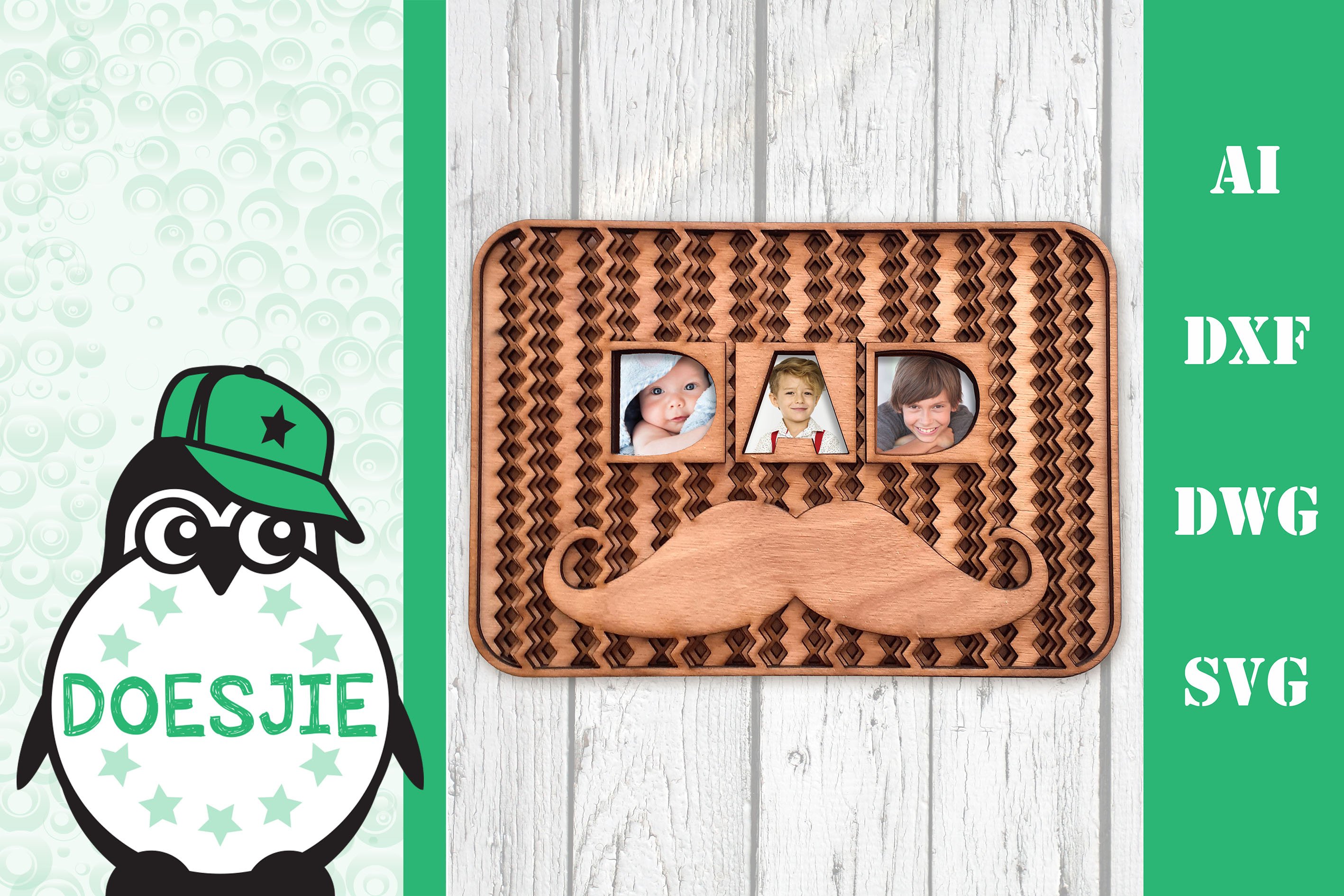 Fathers Day Bundle layered 3d svg dxf Multi layer mandala 3