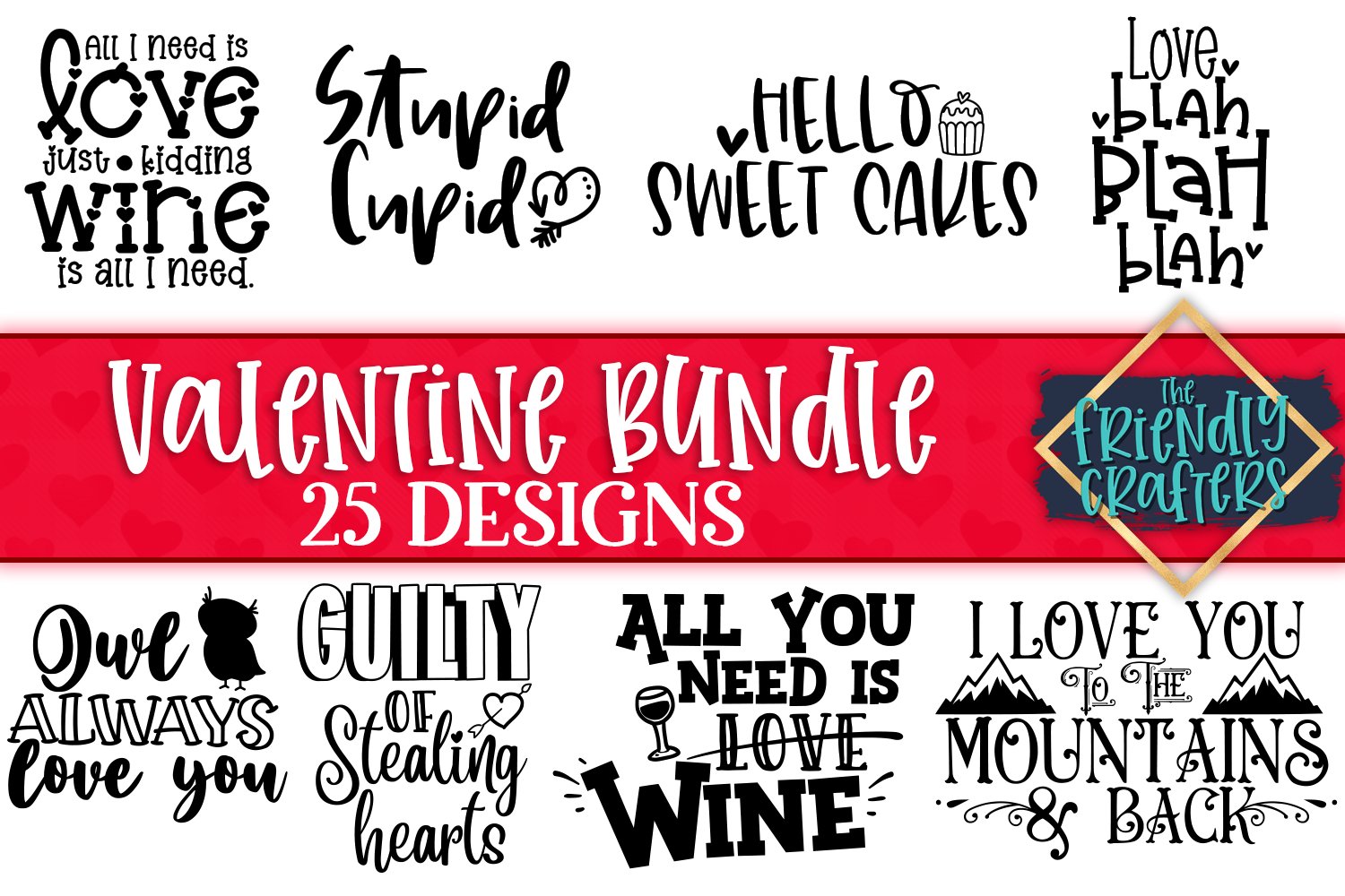 Valentines Day Bundle - 25 Designs