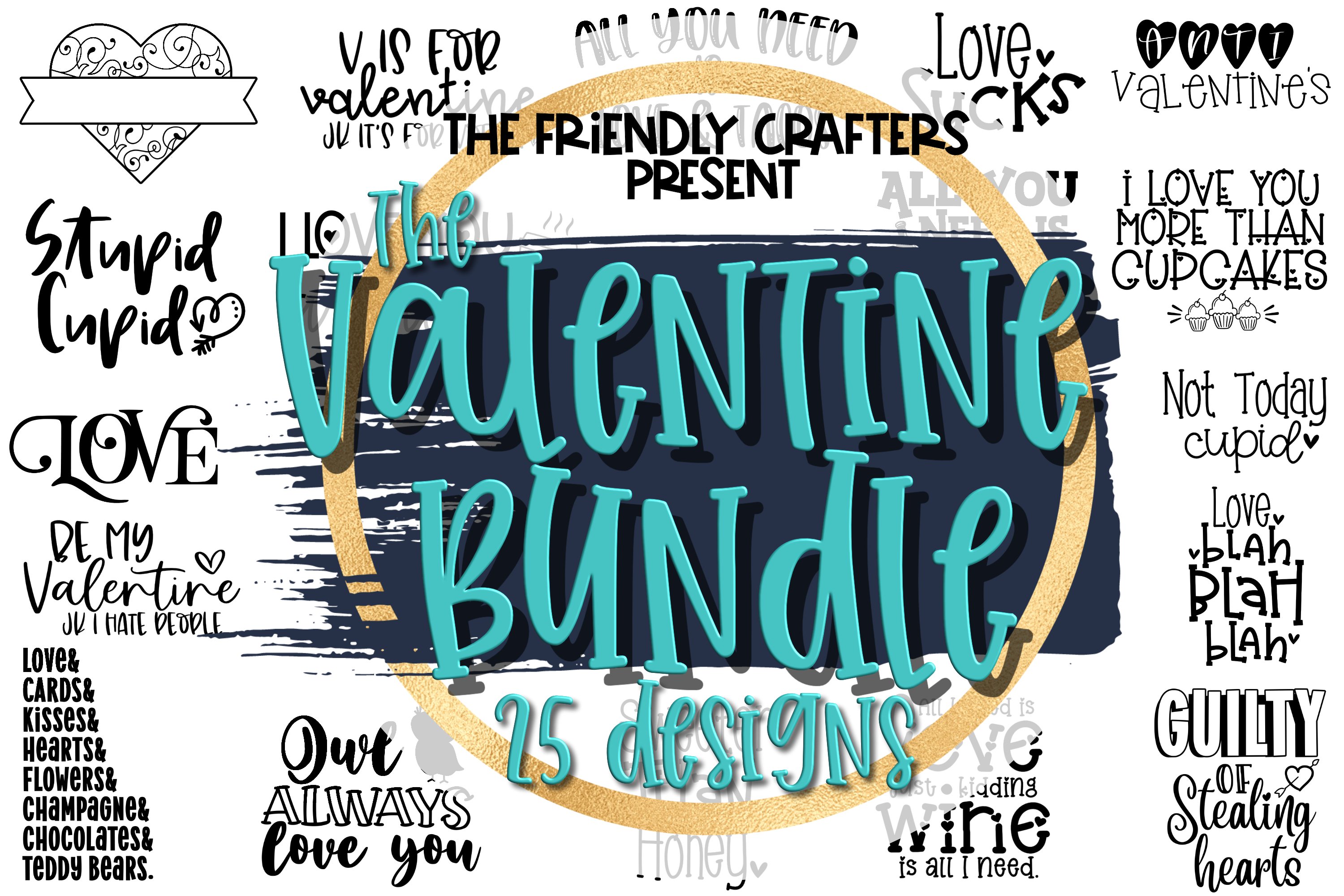 Valentines Day Bundle - 25 Designs 2