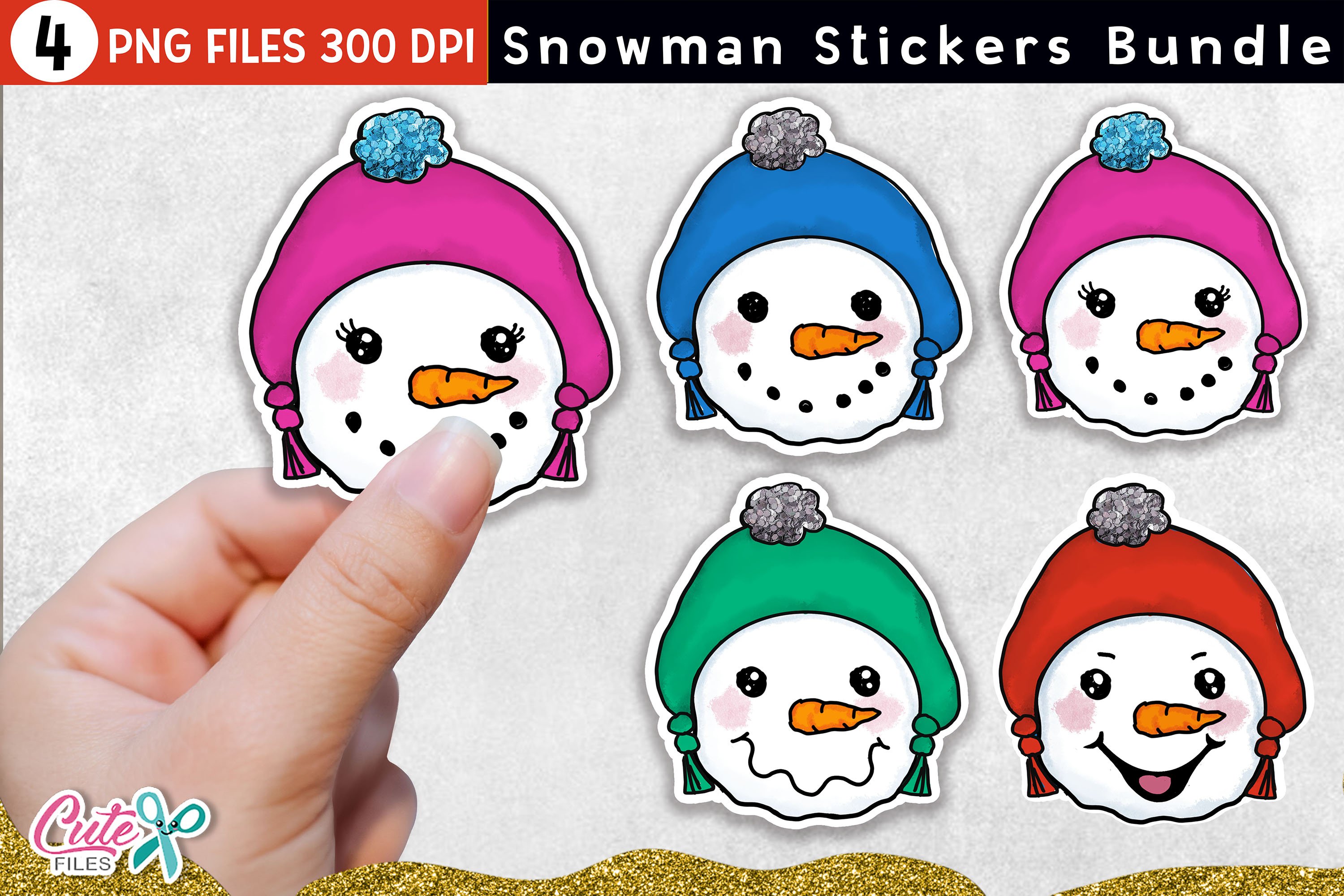 Huge Christmas Stickers bundle for print and cut stickers 2