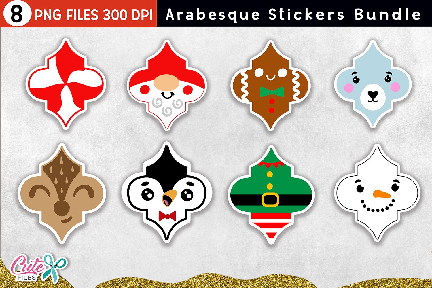 Huge Christmas Stickers bundle for print and cut stickers 3
