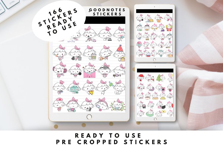 Pixie Girl Digital Planner Stickers GoodNotes