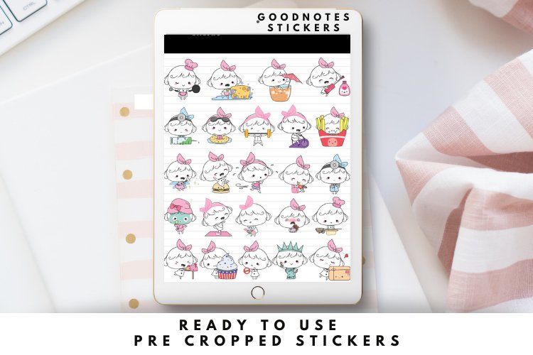 Pixie Girl Digital Planner Stickers GoodNotes 3