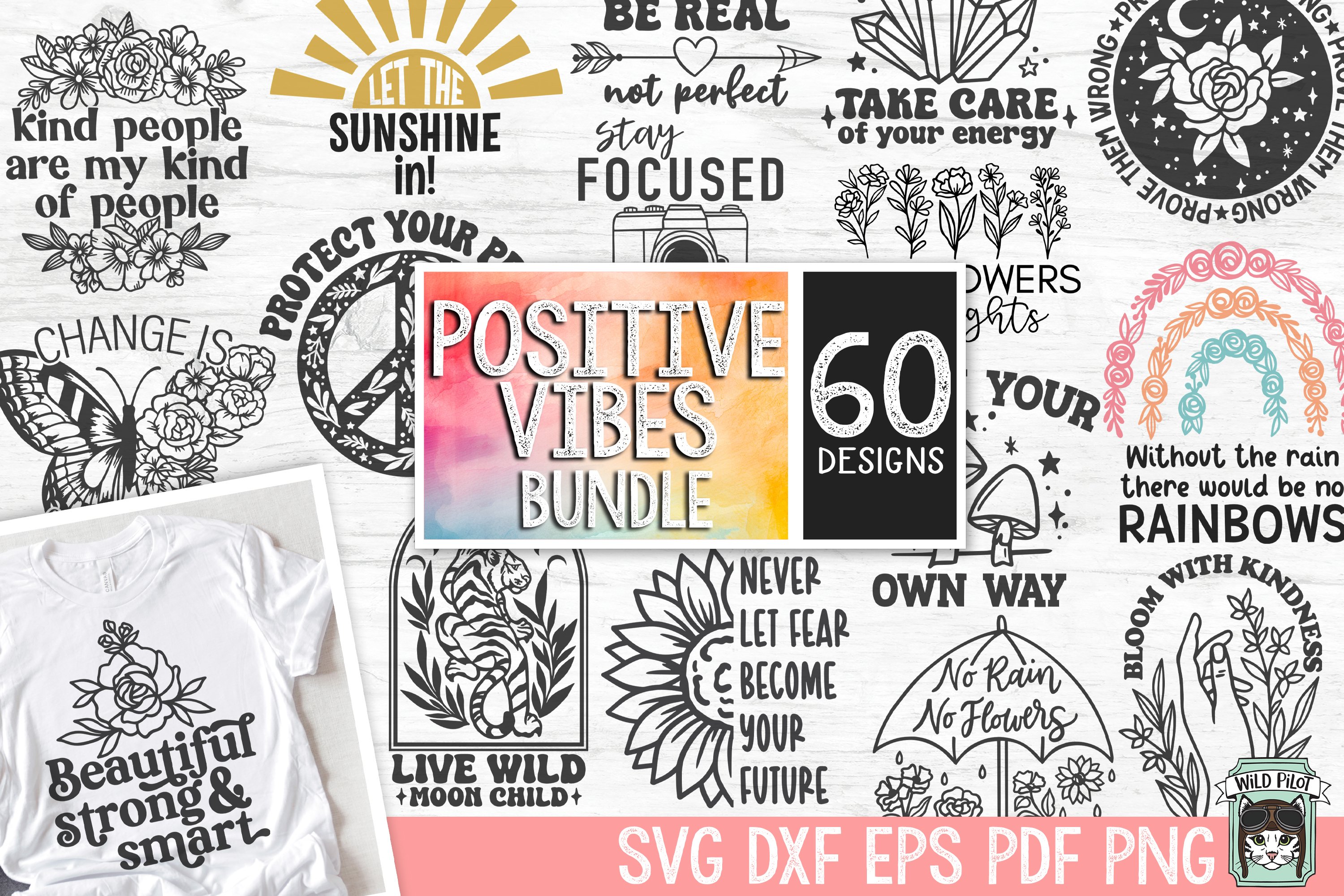 Inspirational Bundle SVG Files, Motivational Quotes