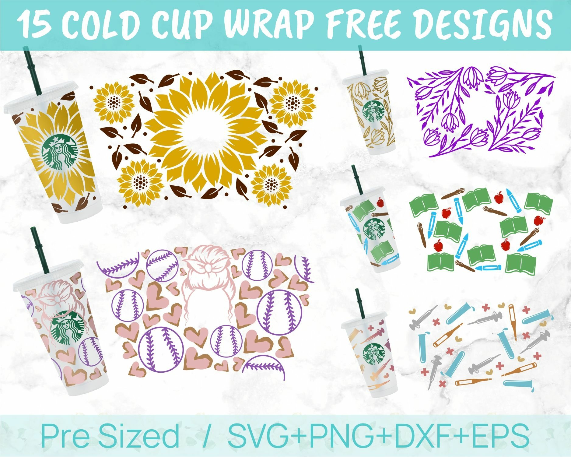 24oz Christmas Starbucks Cold Cup Svg Bundle, Reindeer 3