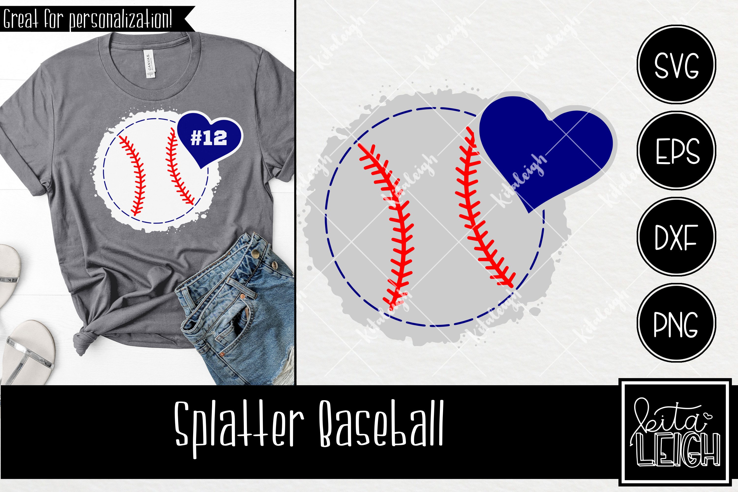 Splatter Sports Decal Bundle | Personalize Player Number 2