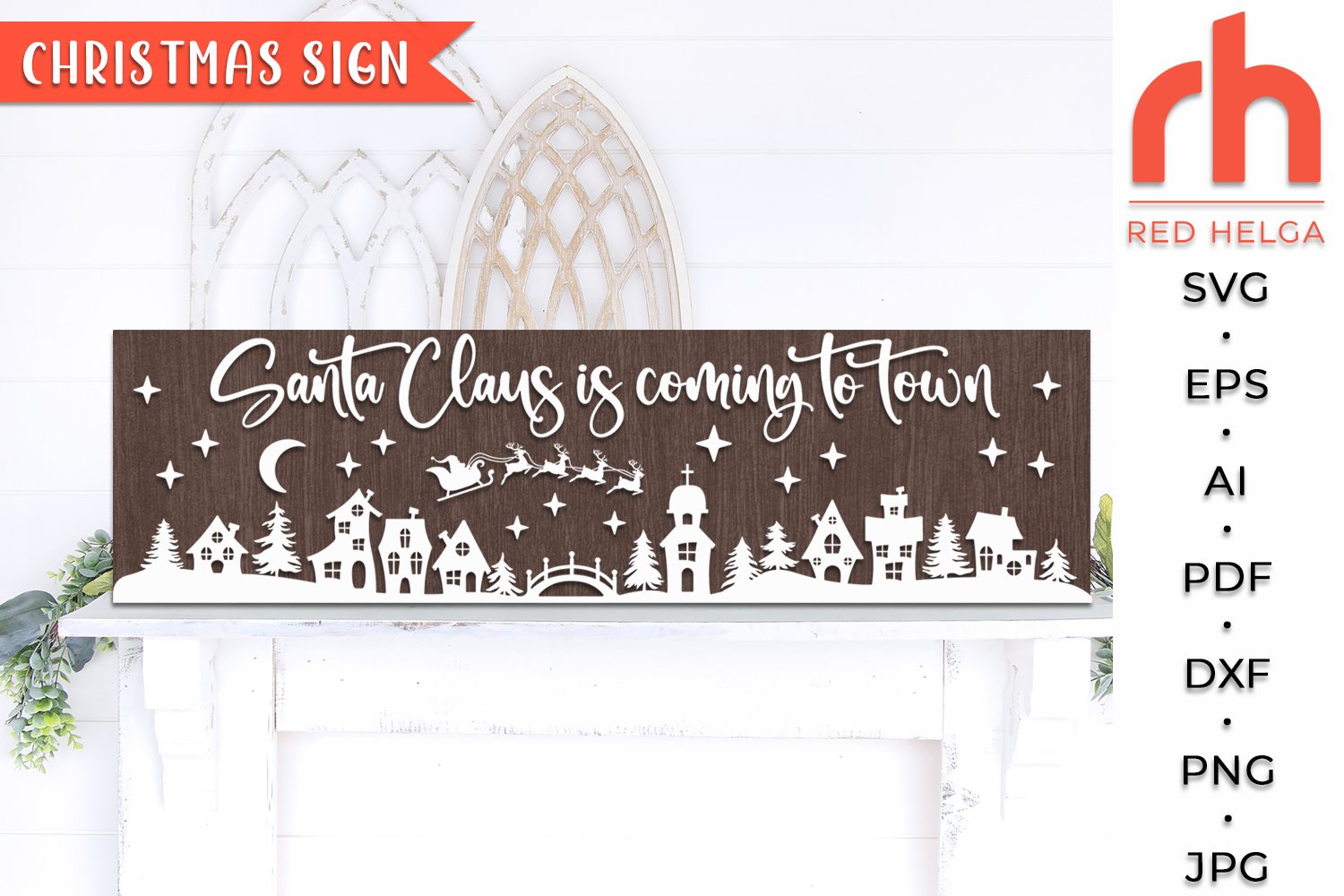 Horizontal Signs SVG - Christmas Boards Cut Files 3