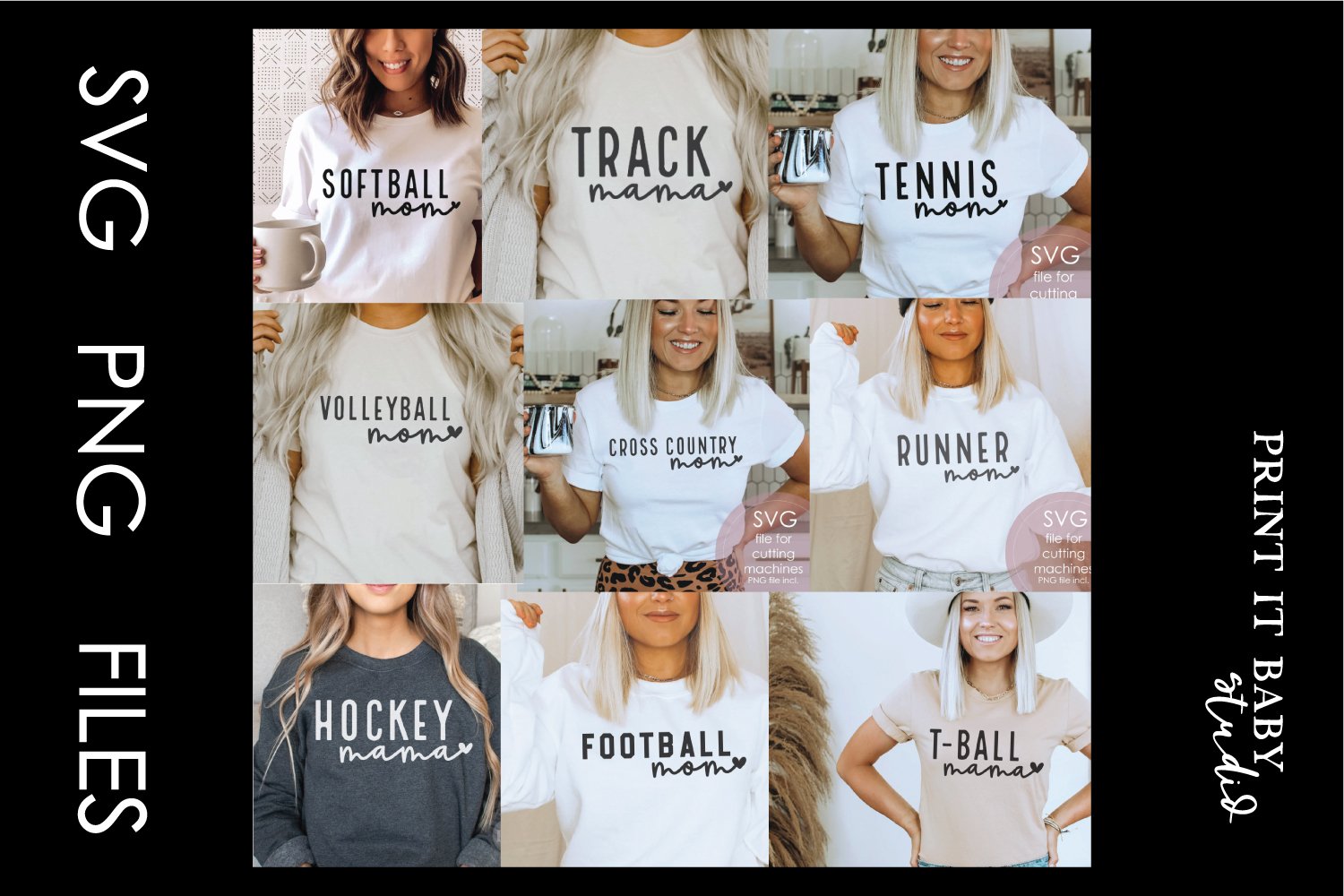 Sports Mom Bundle - 27 Designs SVG PNG Bundle 2