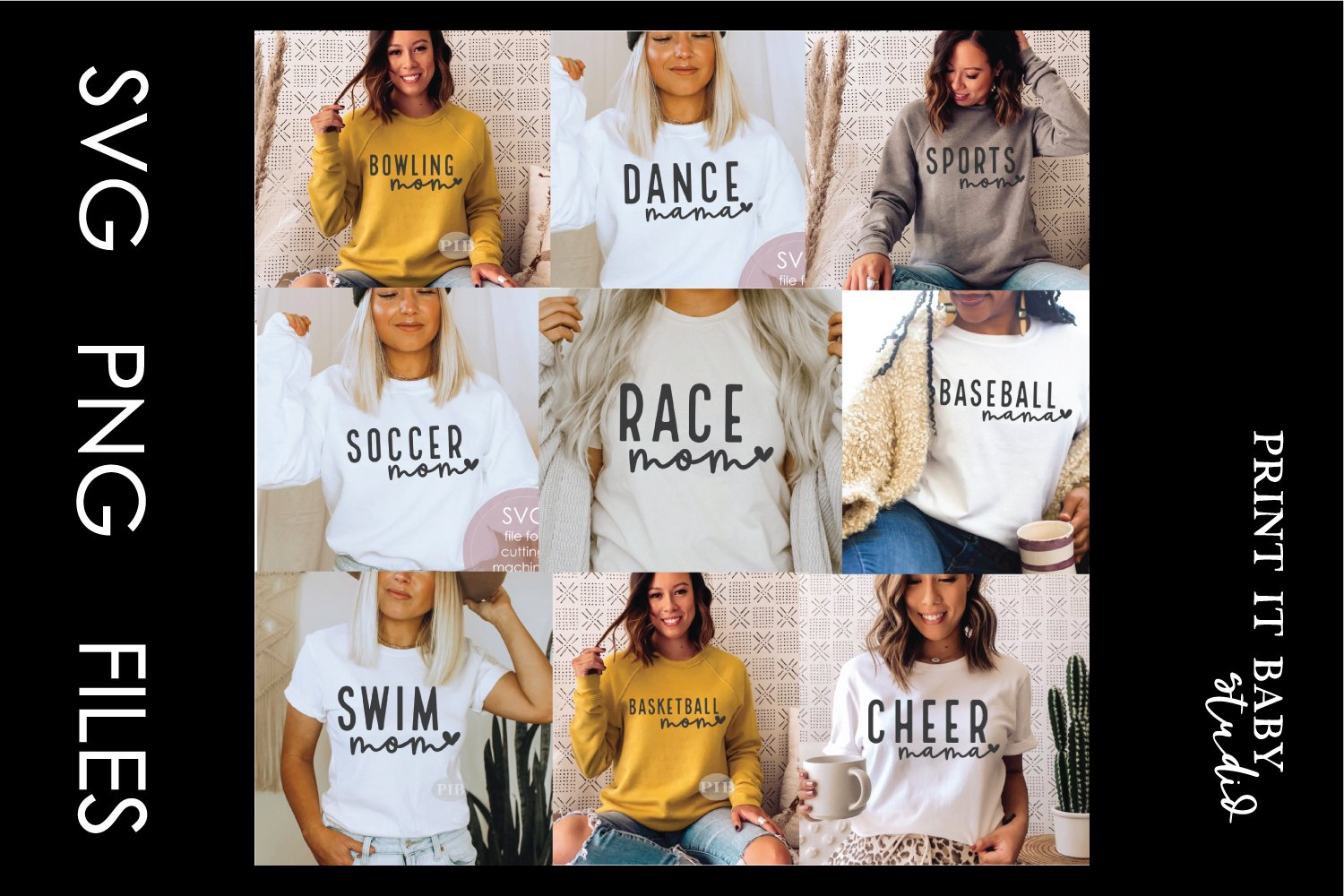 Sports Mom Bundle - 27 Designs SVG PNG Bundle 3