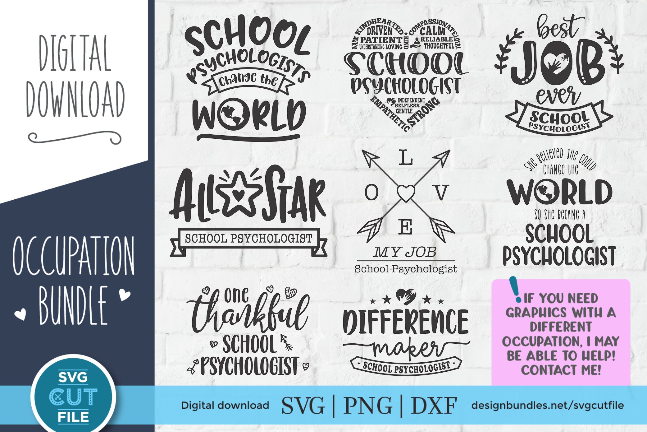 School Psychologist svg, School Psychology svg bundle