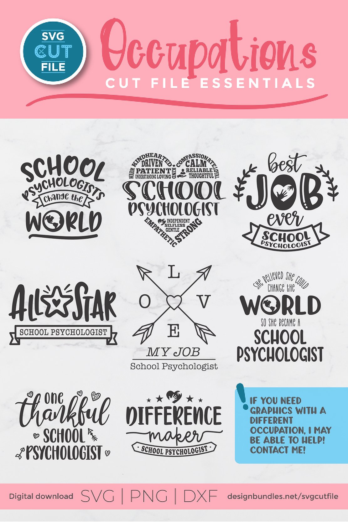 School Psychologist svg, School Psychology svg bundle 2