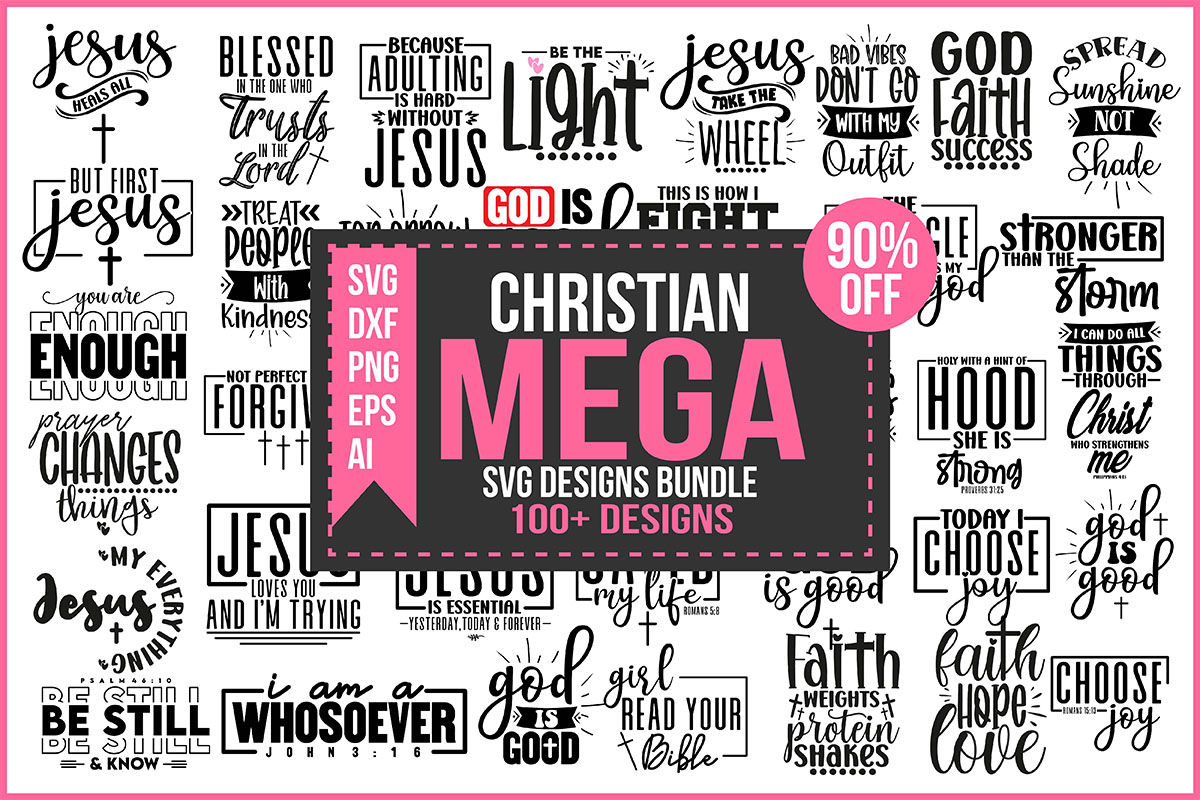 Christian Mega Svg Design Bundle