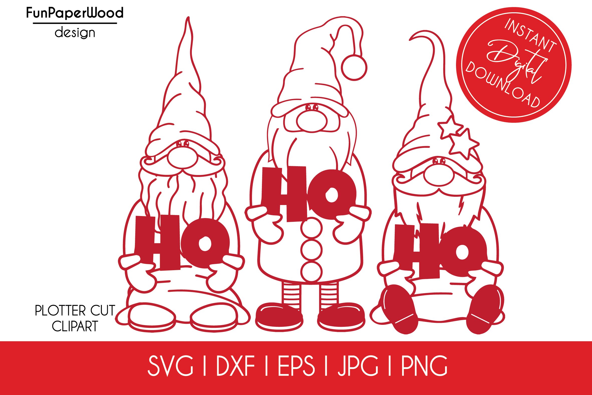 30 Christmas gnomes bundle svg dxf eps jpeg png 3