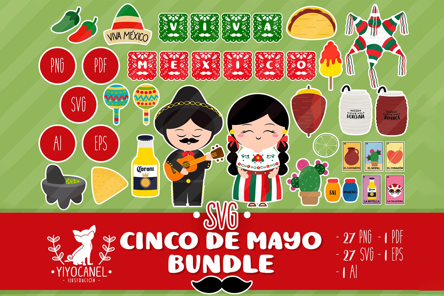 Cinco de mayo svg, Mexican bundle svg file, Mexican day