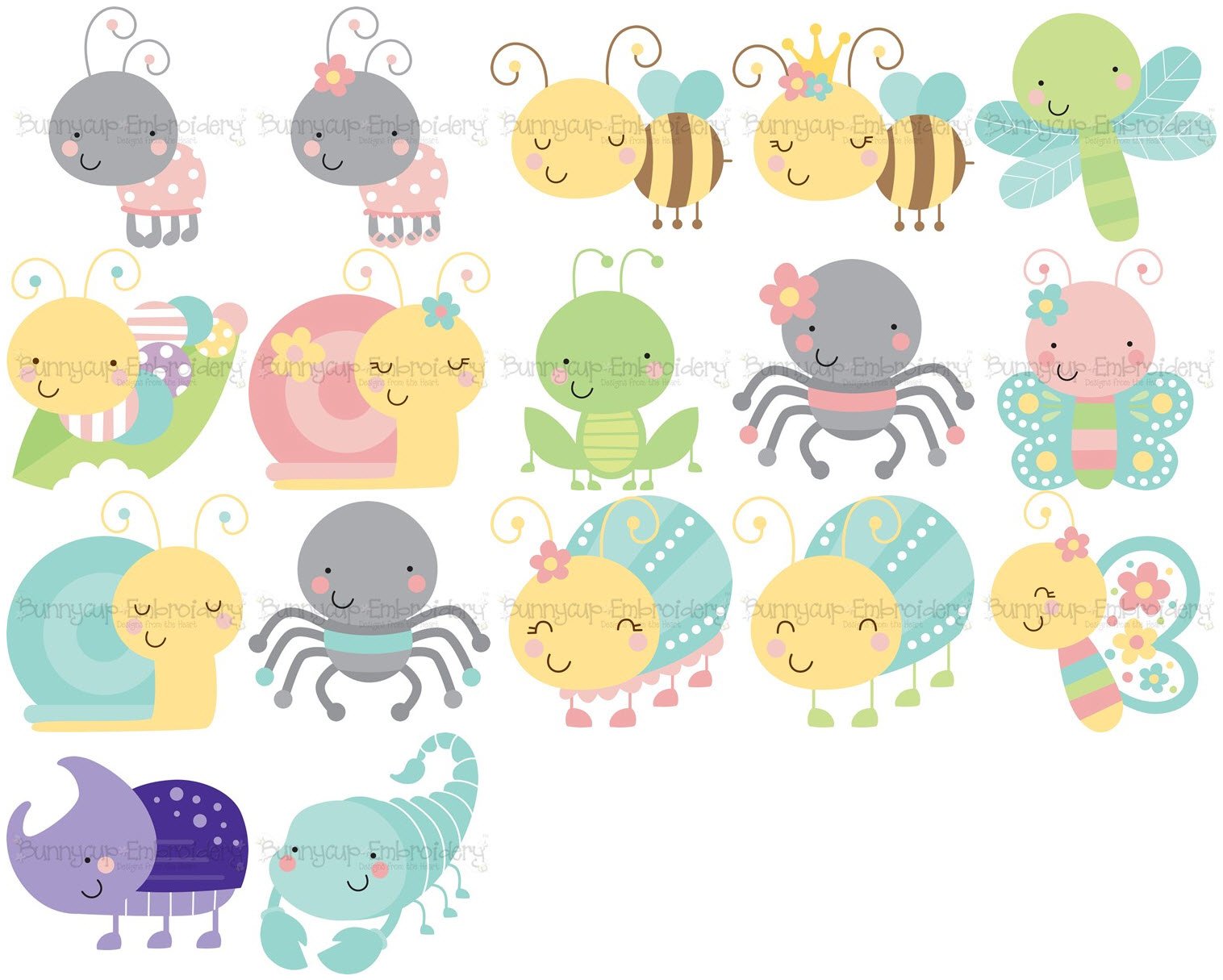 Cuddle Bug Too| Cute Bugs SVG | Cute Bugs Graphics 2