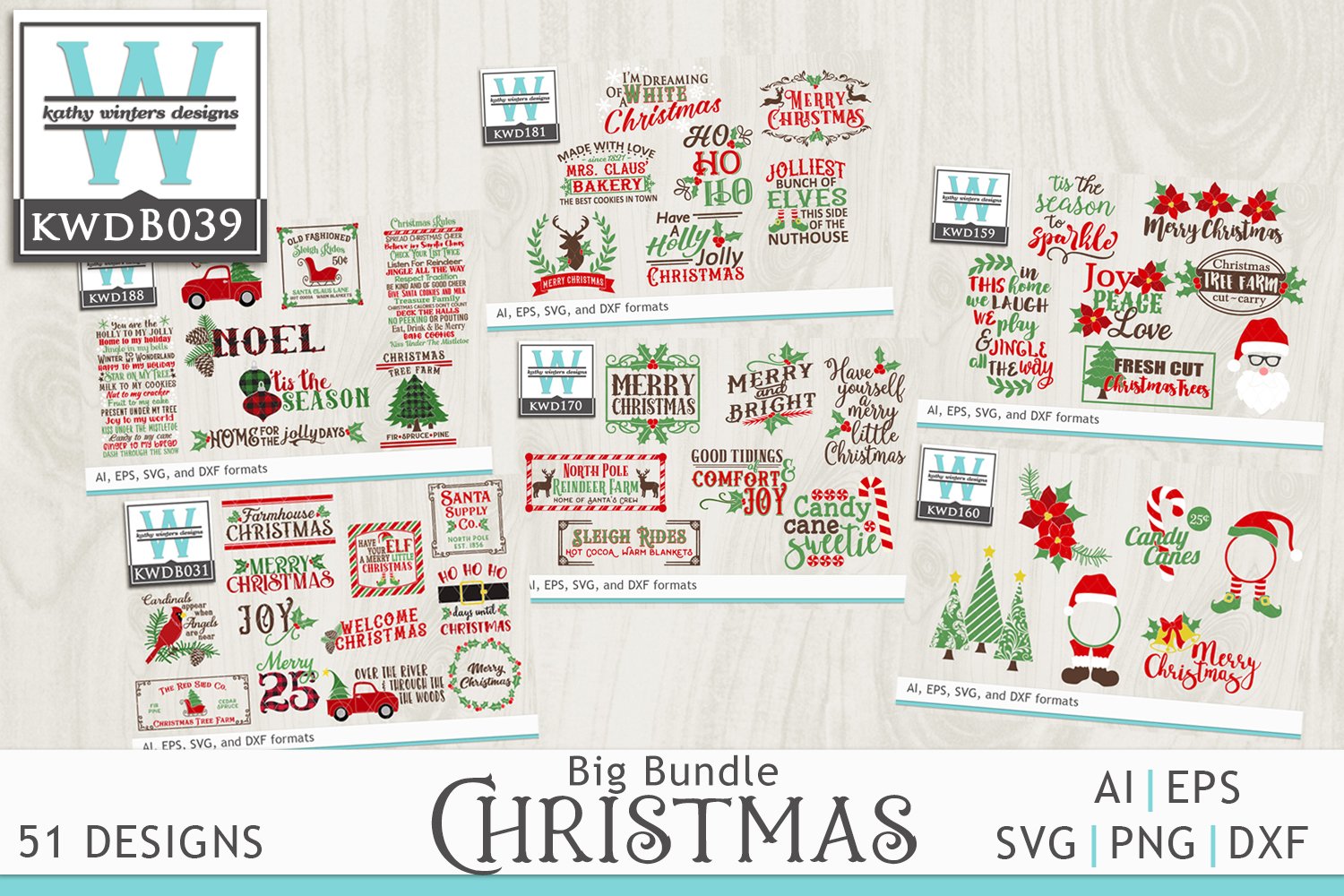 BUNDLED | Christmas SVG Cutting Files