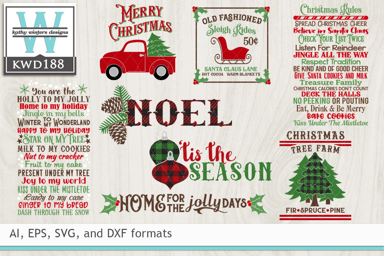 BUNDLED | Christmas SVG Cutting Files 2