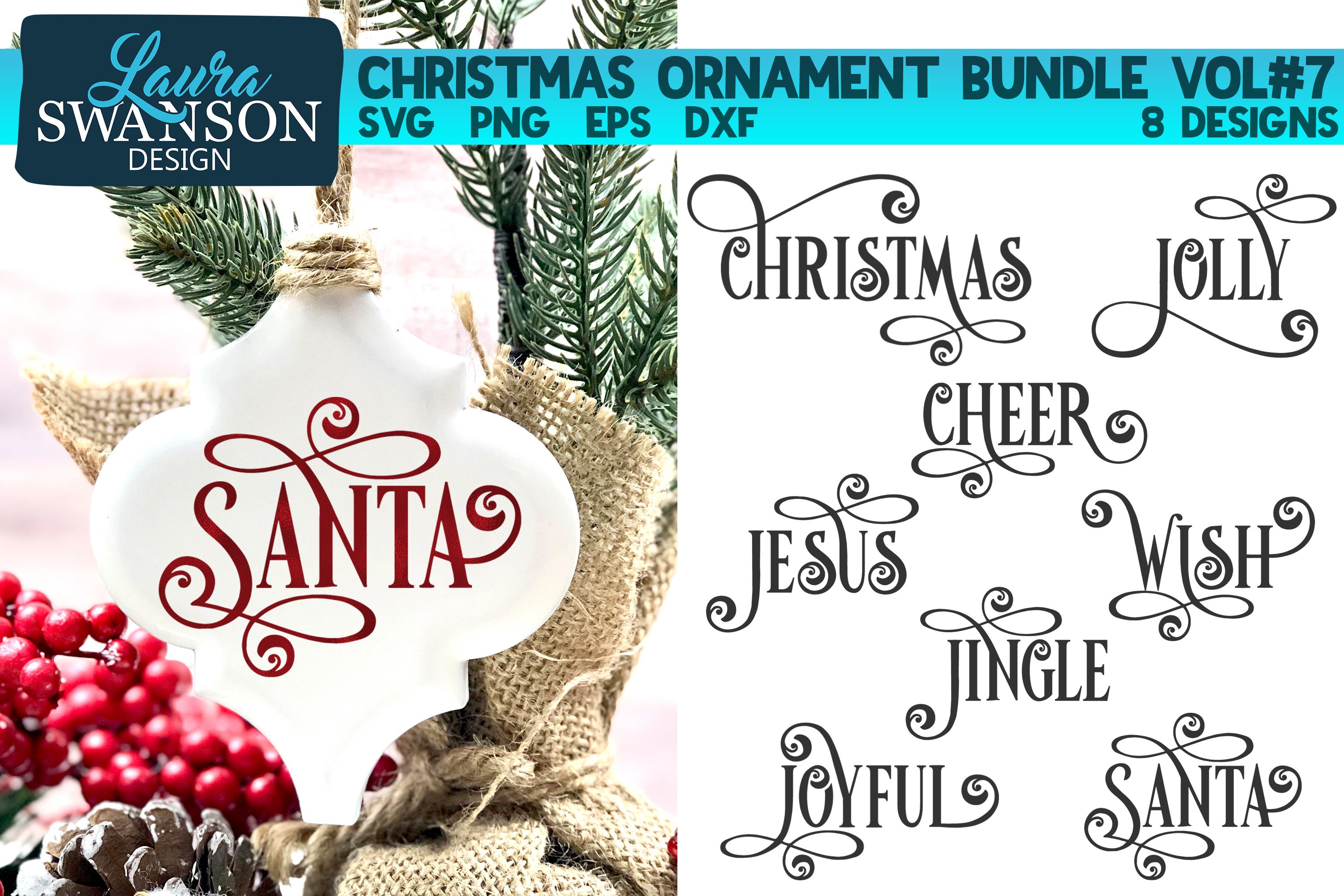 Mega Christmas Ornament Bundle Vol#3 | Christmas SVG Bundle 2