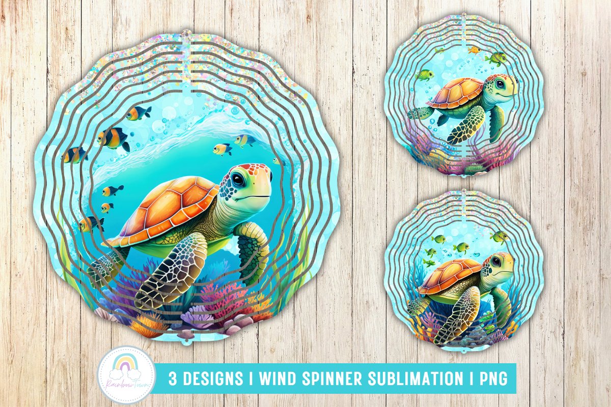 BUNDLE I Summer Wind Spinner Sublimation PNG 3