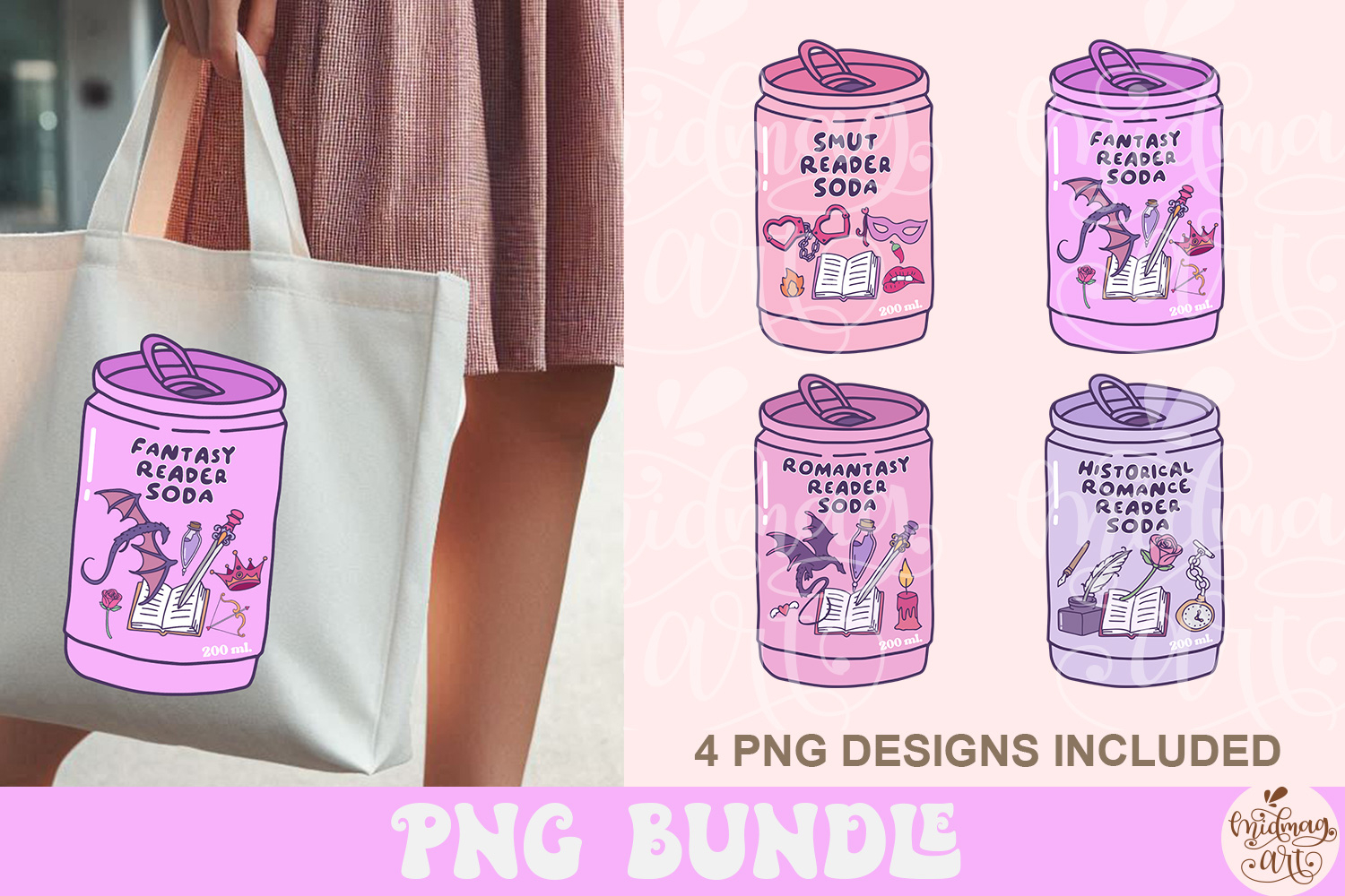 Book Reader Soda Bundle Png 3
