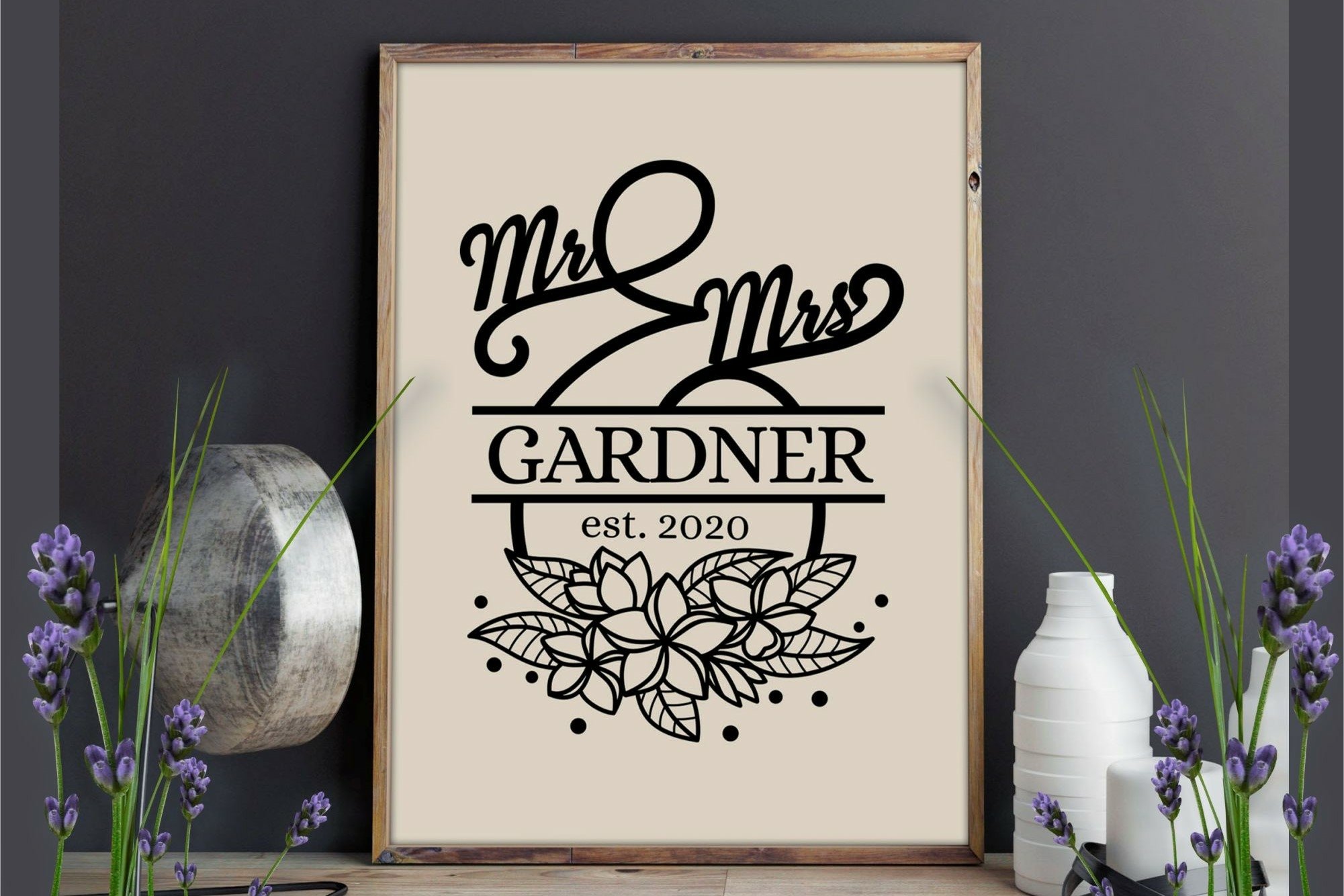 25 Family Name Monogram bundle. Last Name Monogram bundle 3