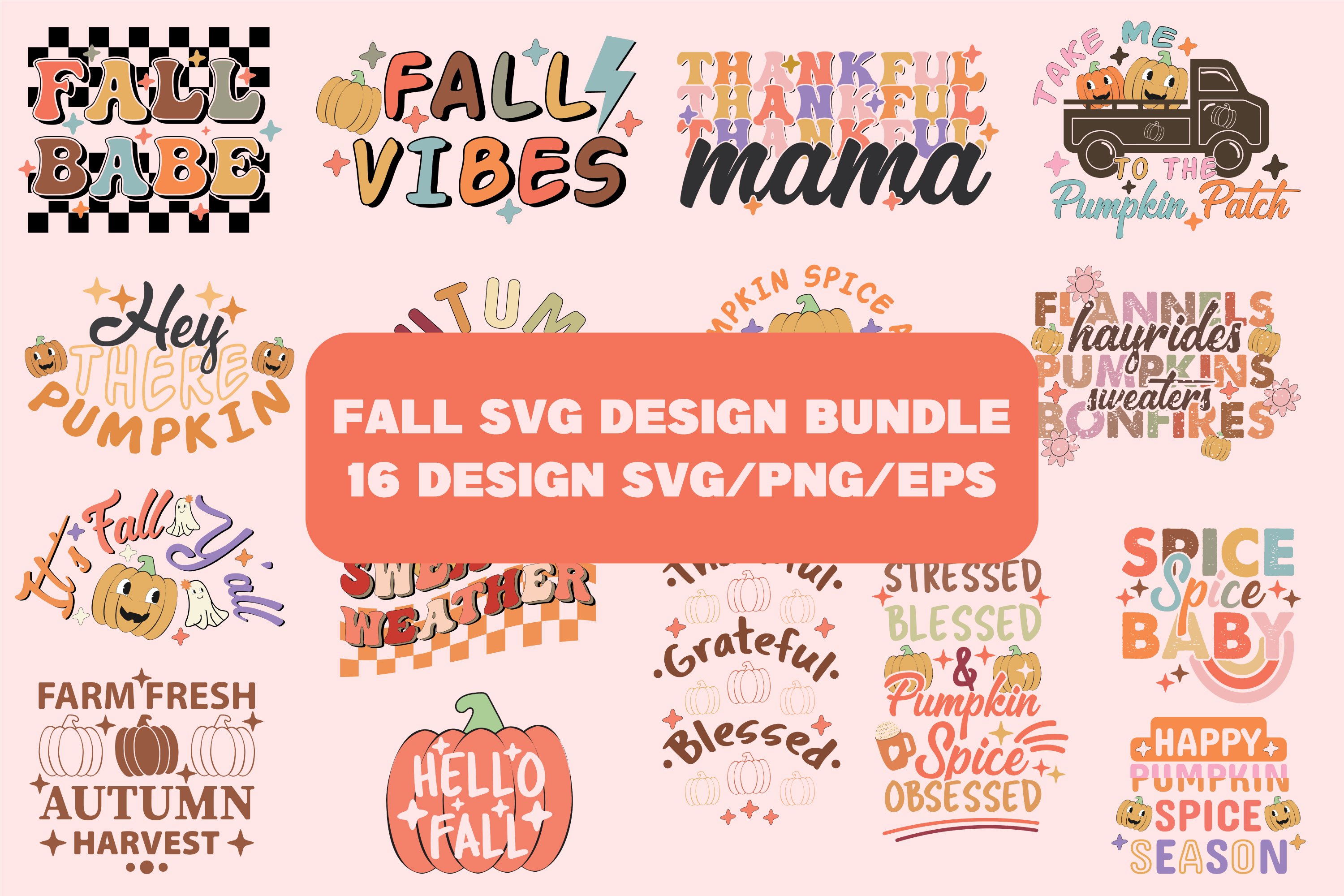 Fall SVG PNG Design Bundle