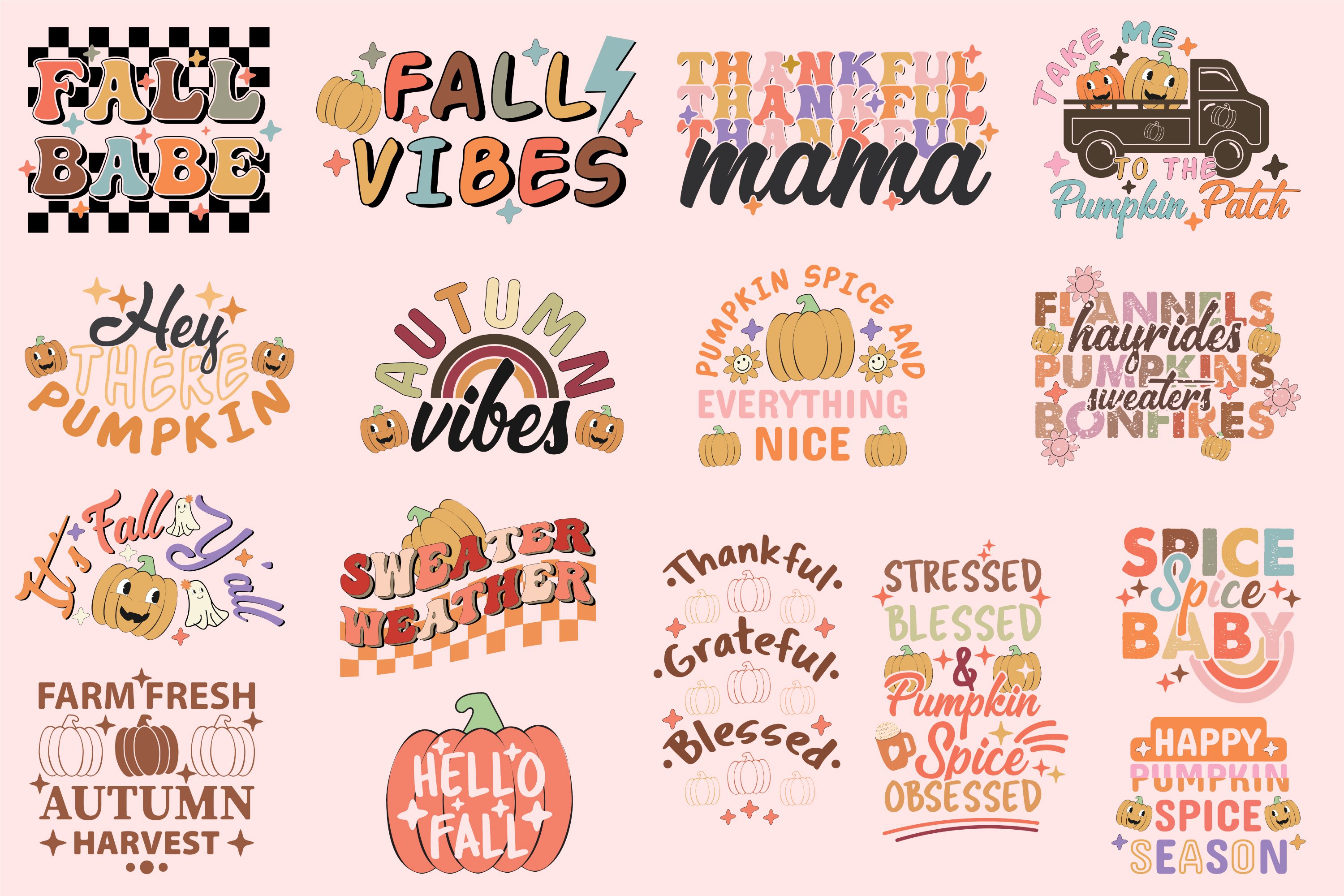 Fall SVG PNG Design Bundle 2