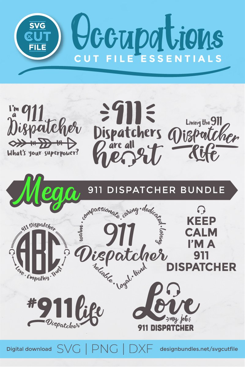 911 svg - a 911 dispatcher svg bundle for crafters 2