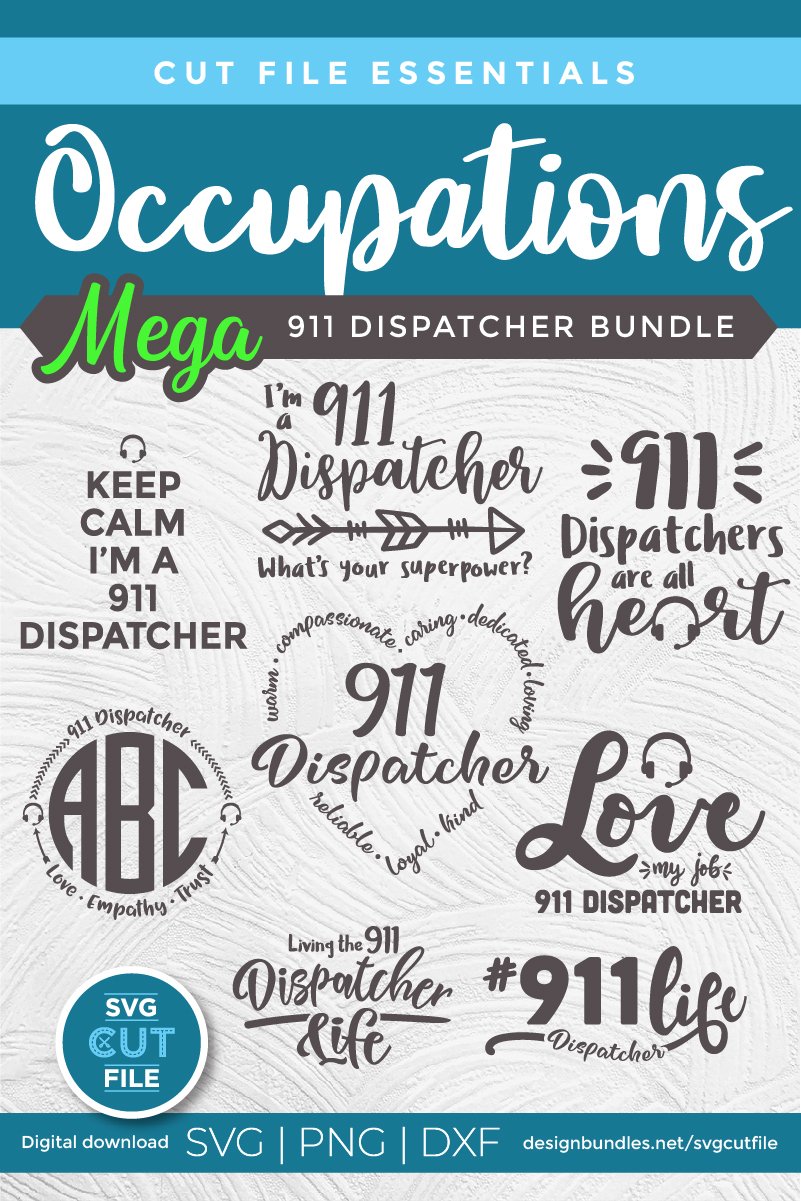 911 svg - a 911 dispatcher svg bundle for crafters 3