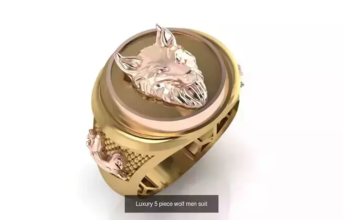 11 mens luxury ring symbol 3D Model Pack 3