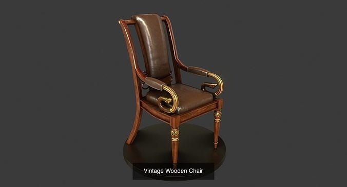 Vintage Furniture Set 3D Model Pack 2