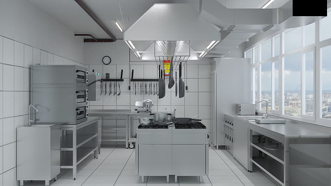 Restaurant Kitchen 3D model