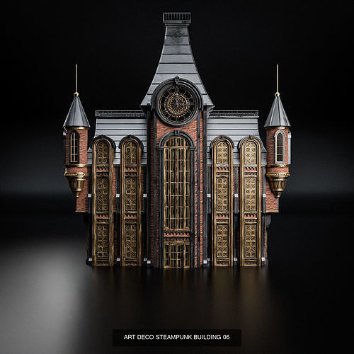 ART DECO STEAMPUNK BUILDING PACK 6 BUILDING 2